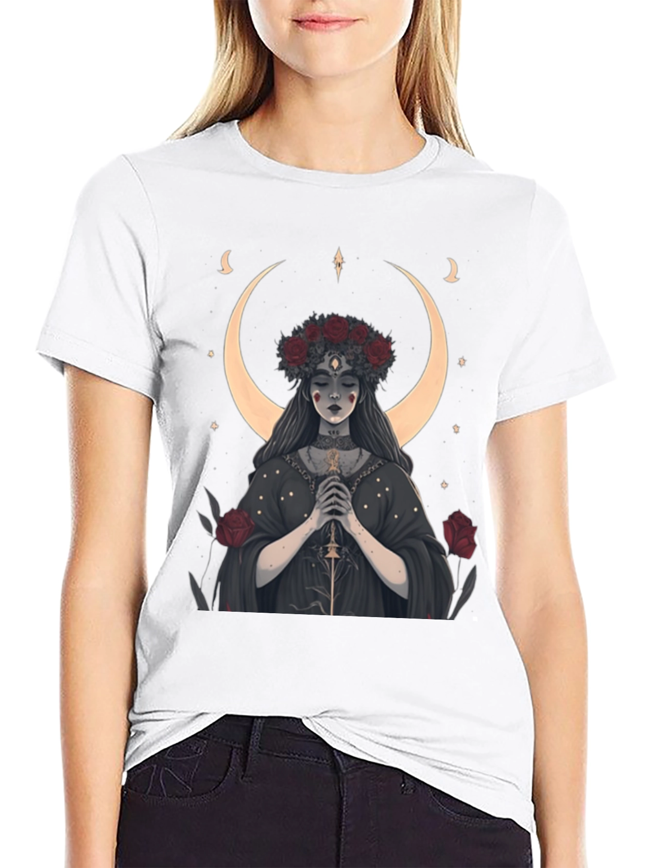 Mystic Moon Goddess Graphic Tee