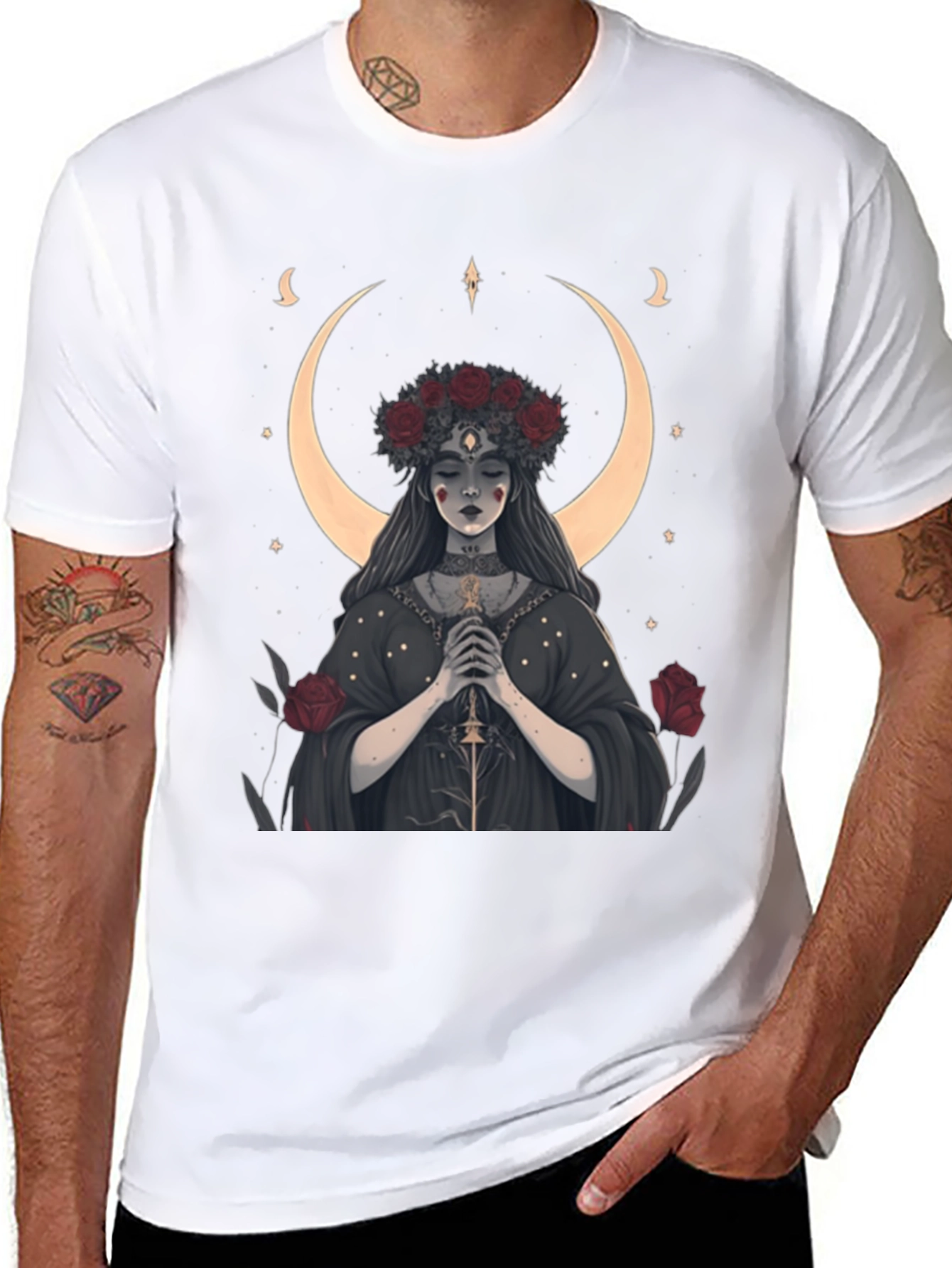 Mystic Moon Goddess Graphic Tee
