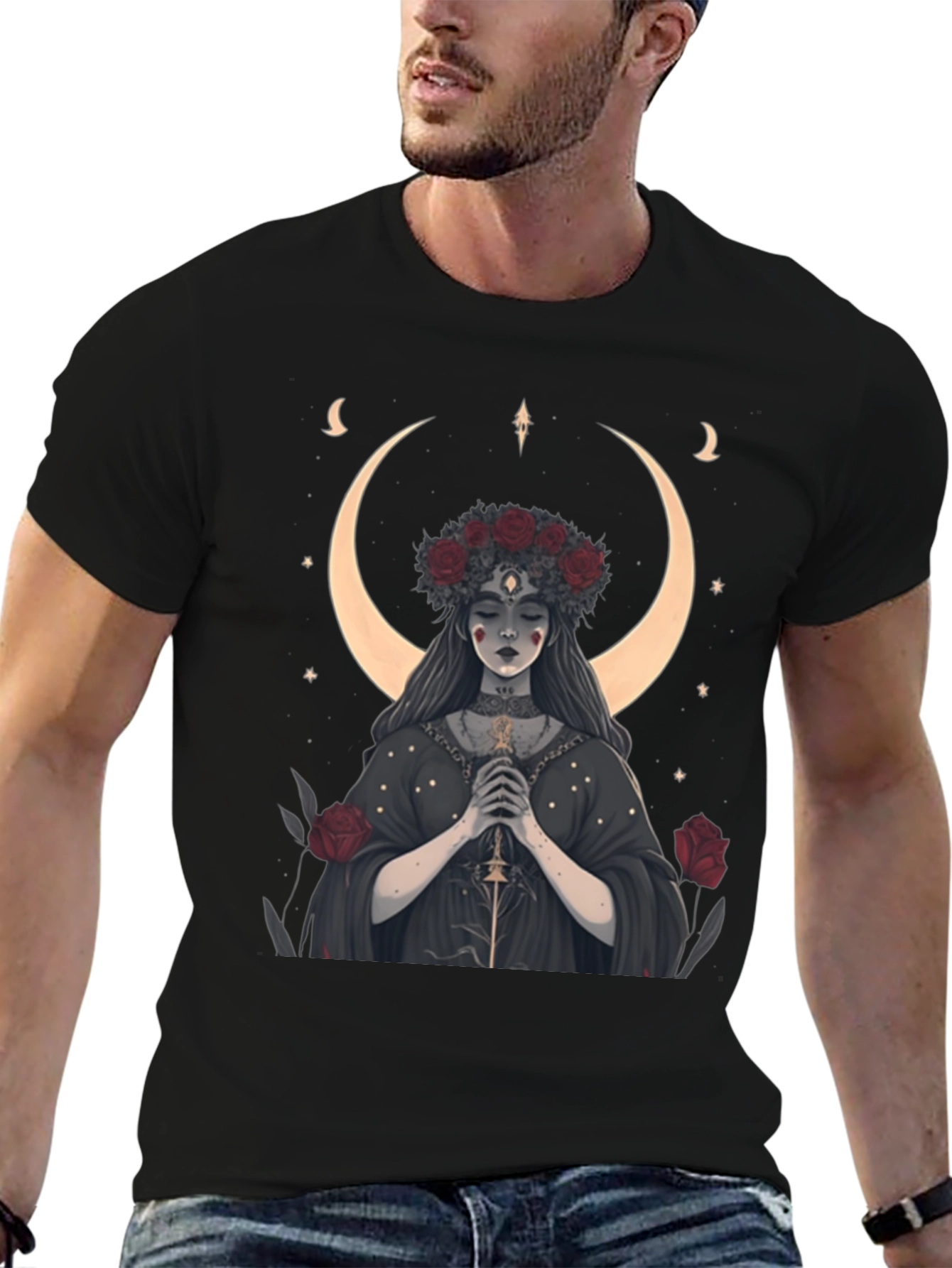 Mystic Moon Goddess Graphic Tee