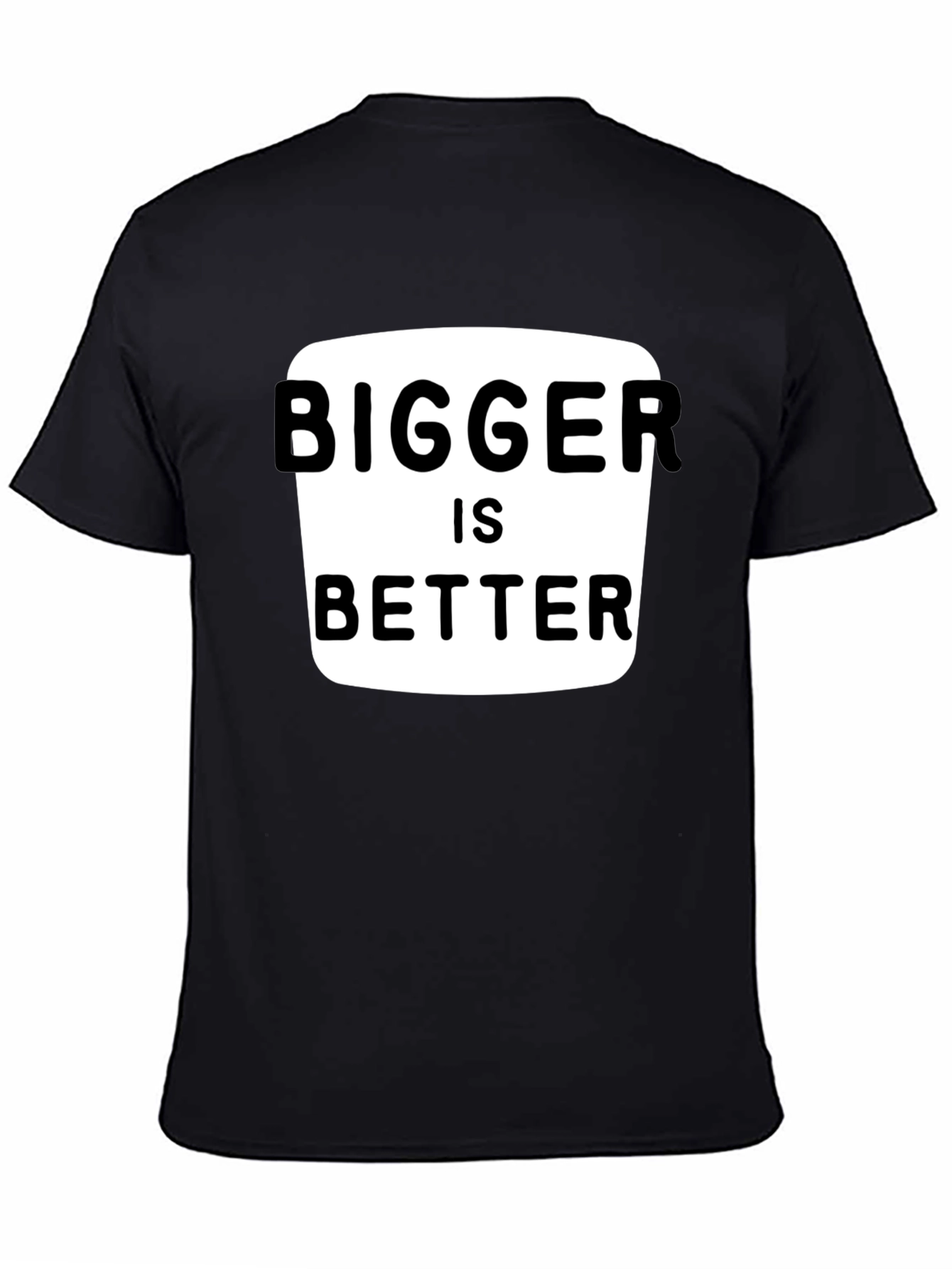 Bigger is Better Graphic Tee - Black