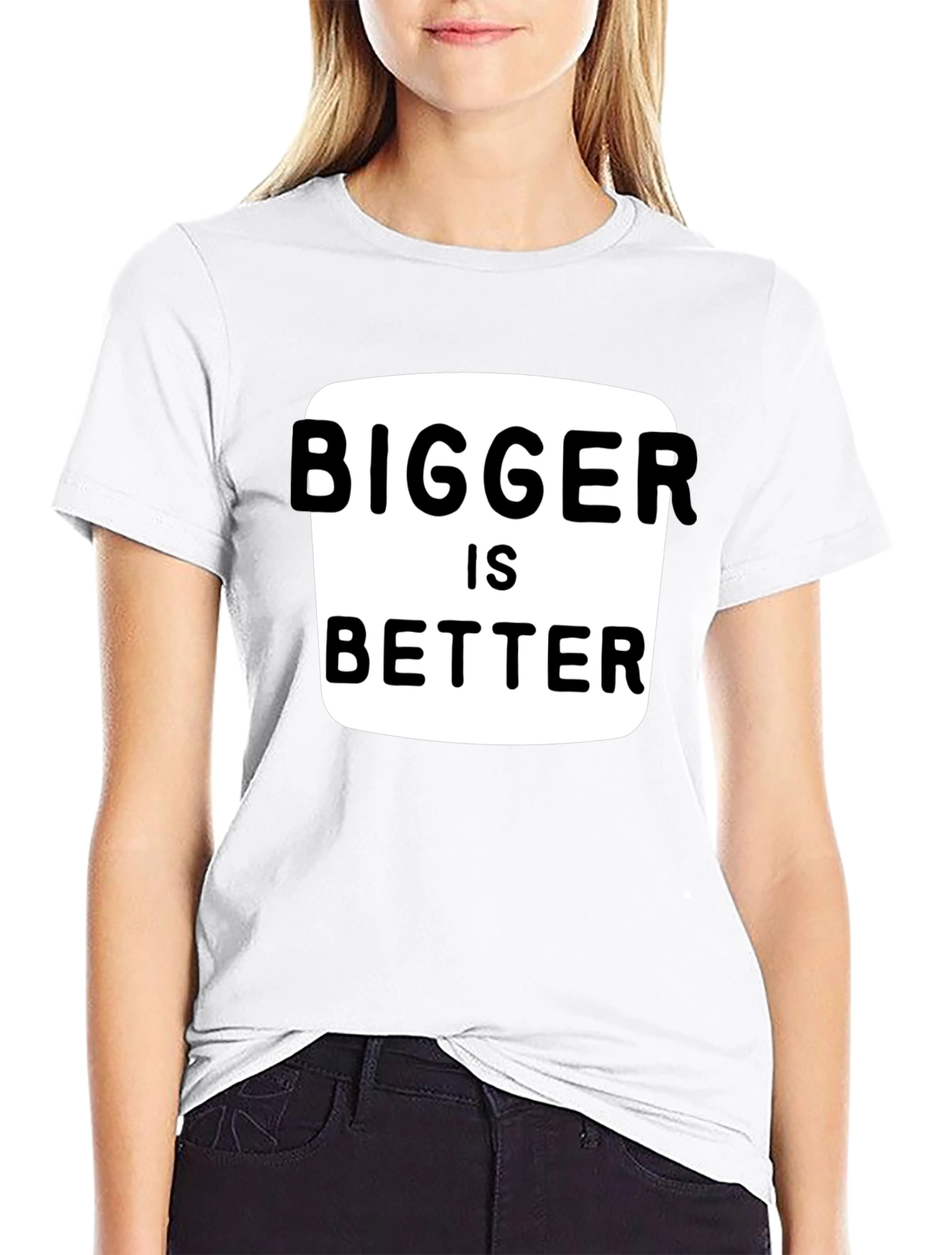 Bigger is Better Graphic Tee - Black