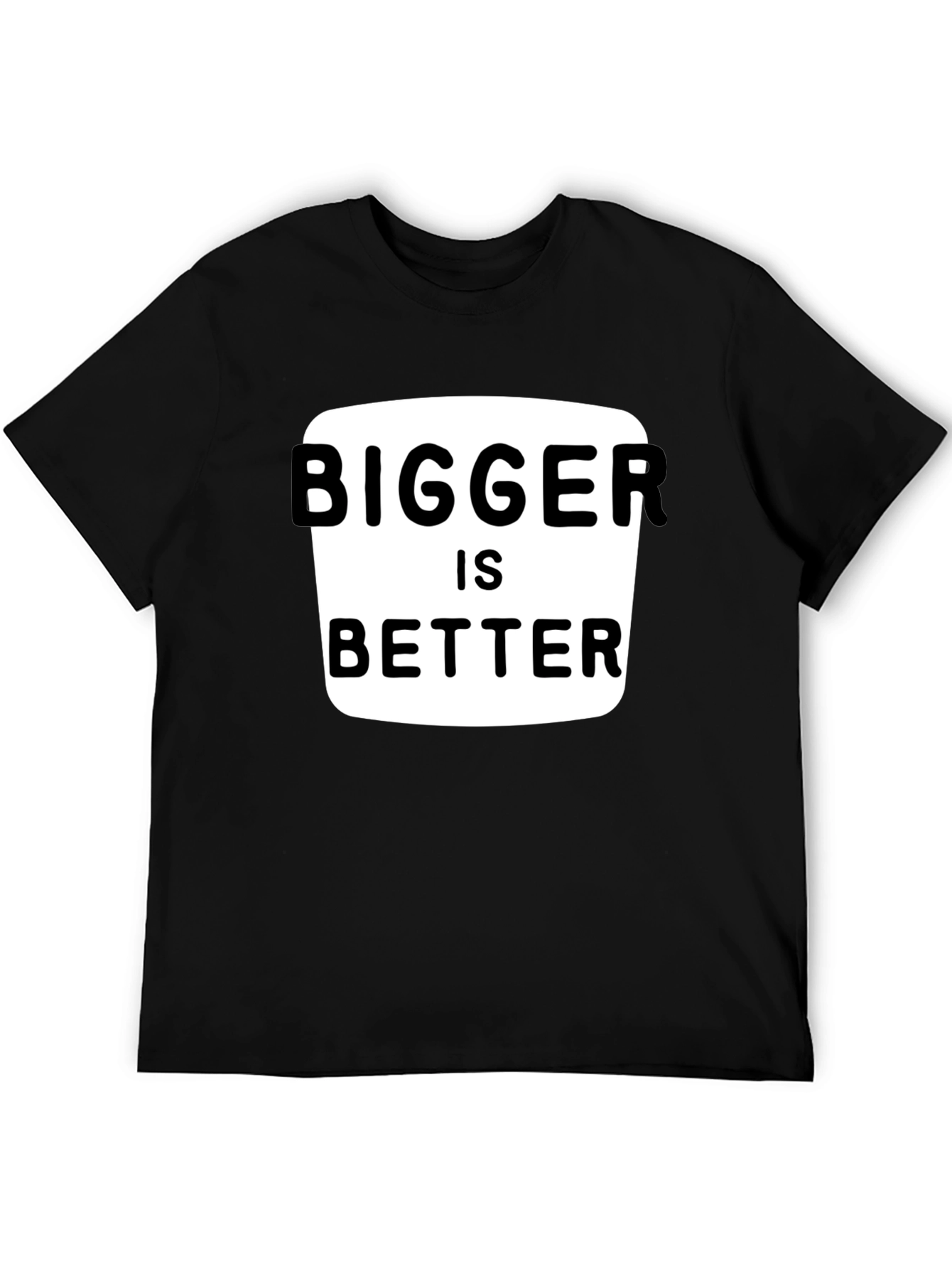 Bigger is Better Graphic Tee - Black