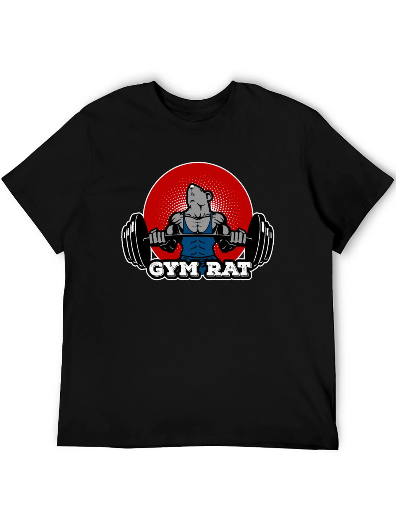 Gym Rat T-Shirt Funny Workout Tee Fitness Apparel