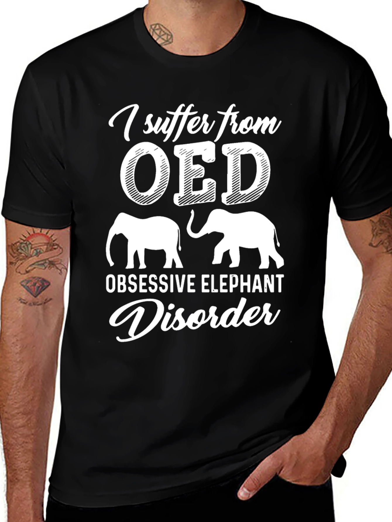 Obsessive Elephant Disorder Graphic T-Shirt