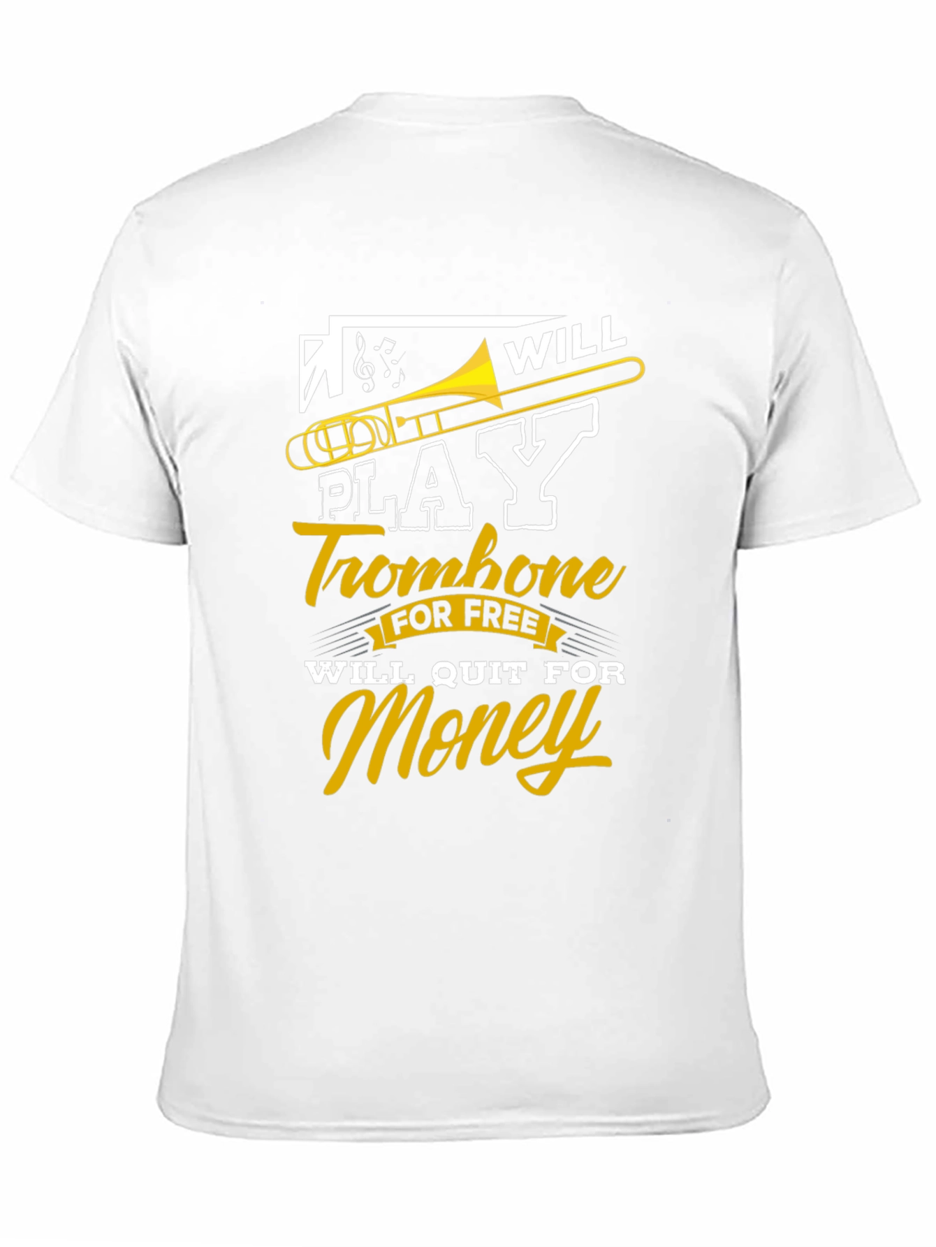 Funny Trombone Player Graphic Tee