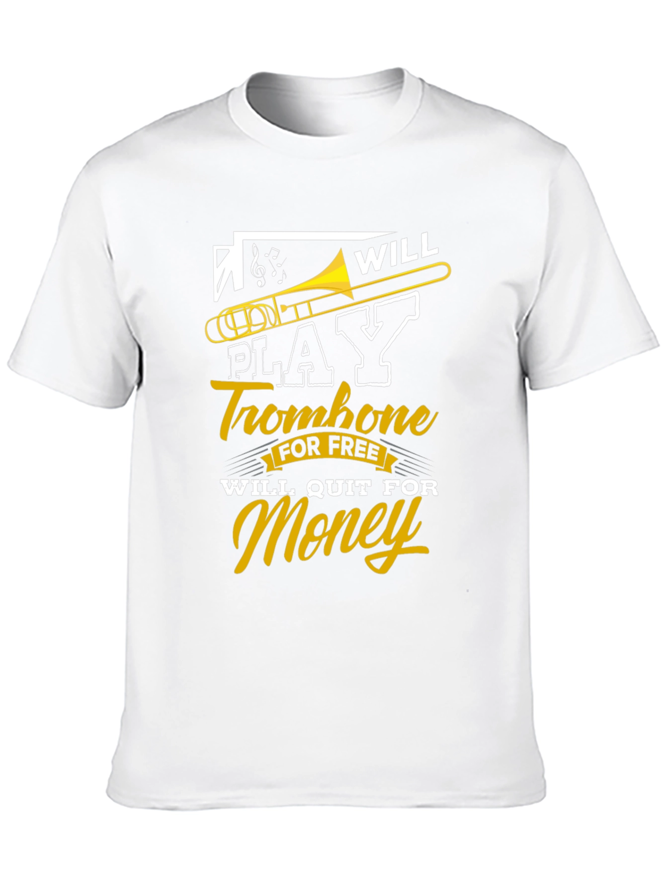 Funny Trombone Player Graphic Tee