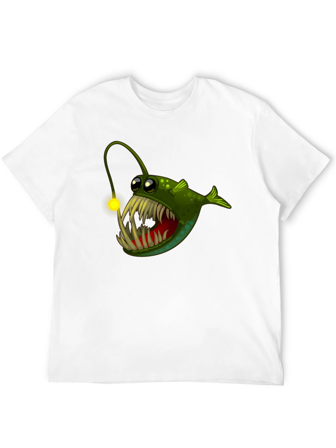 Angler Fish Graphic Tee - Unique Cartoon Design