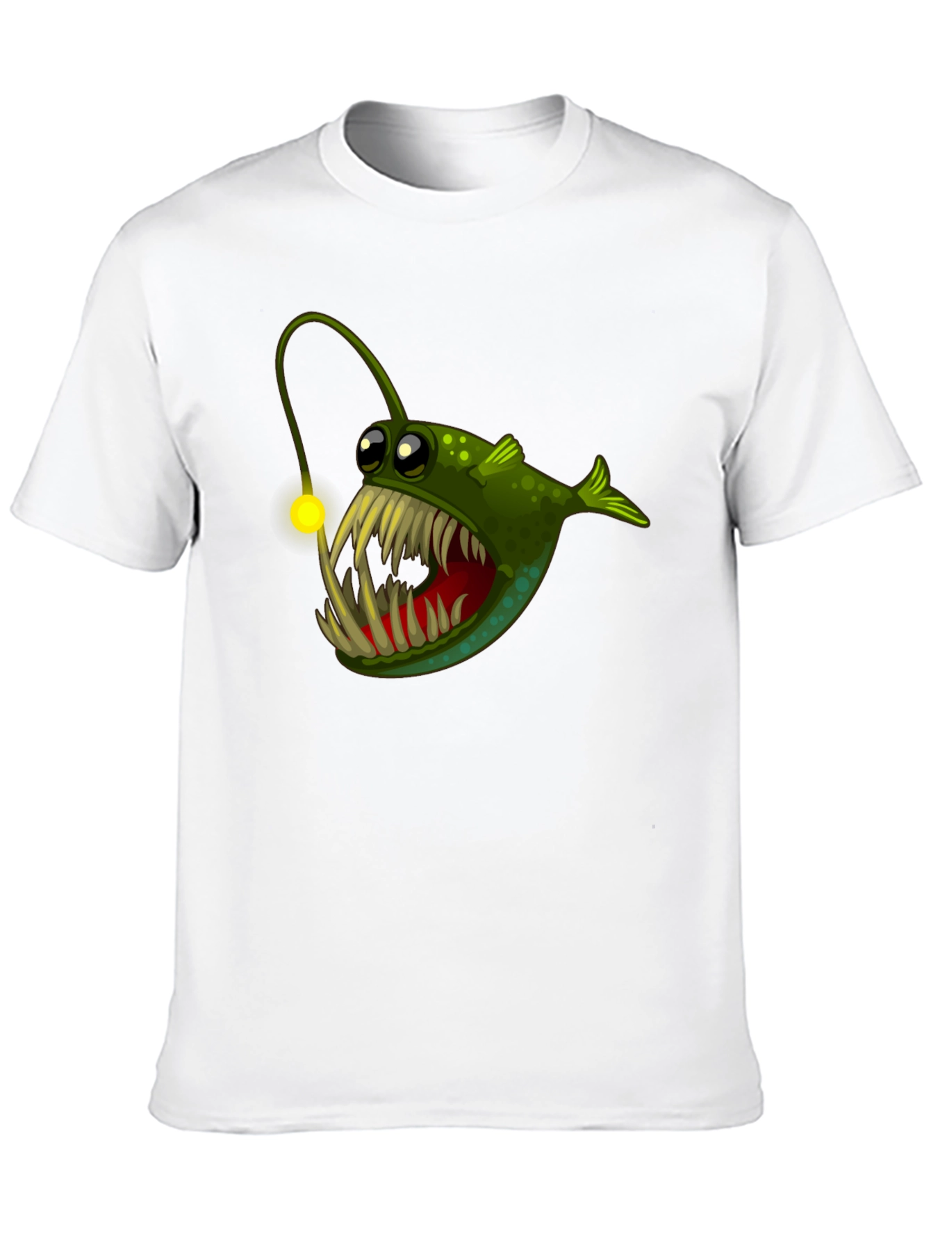 Angler Fish Graphic Tee - Unique Cartoon Design