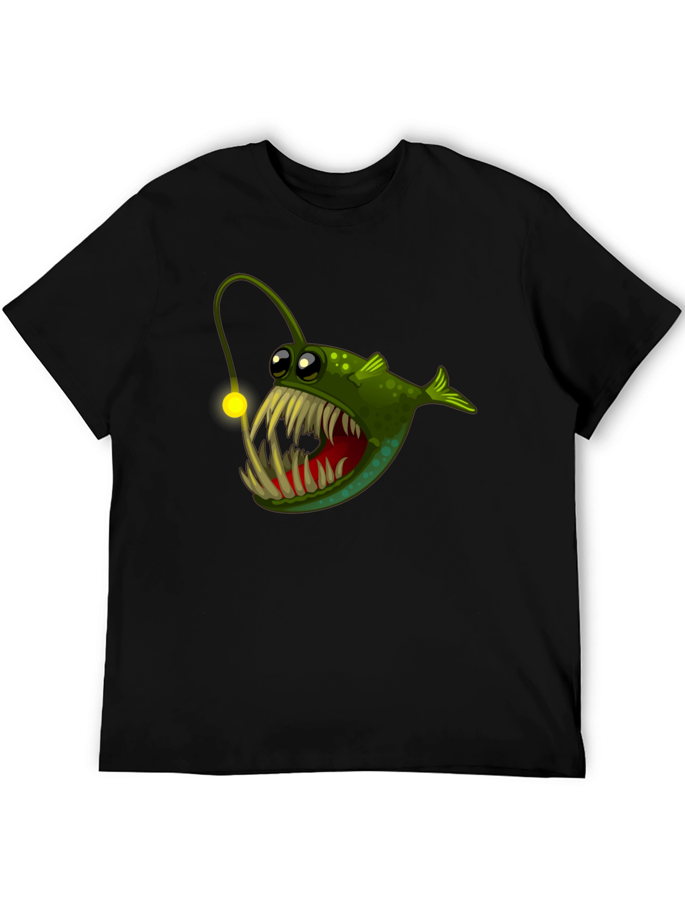 Angler Fish Graphic Tee - Unique Cartoon Design