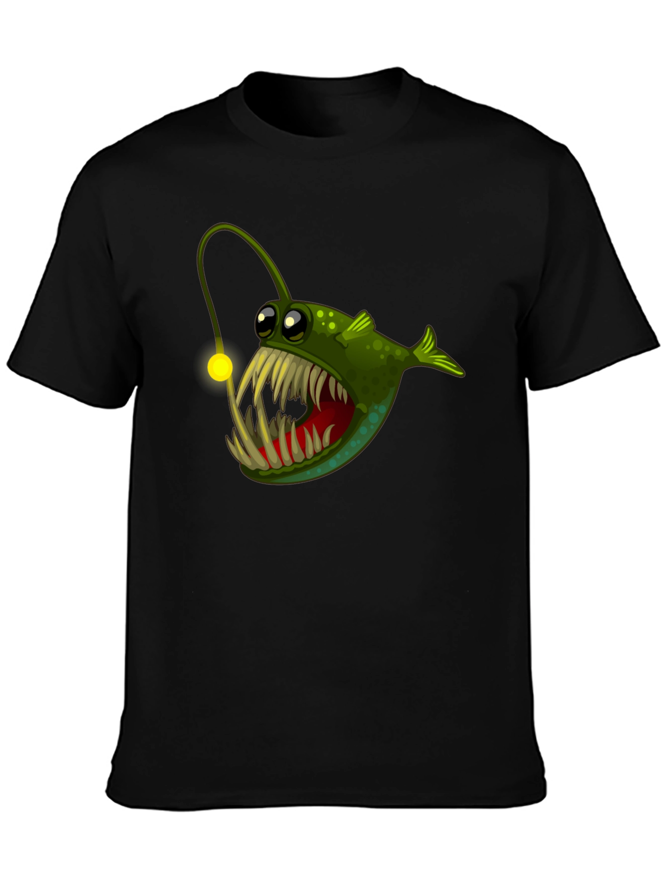Angler Fish Graphic Tee - Unique Cartoon Design