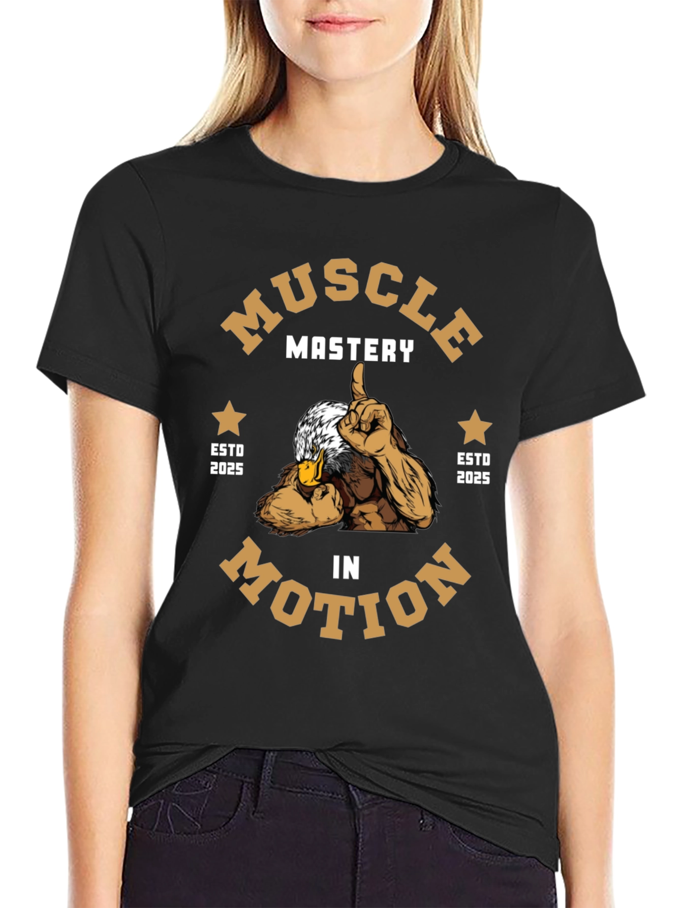 Muscle Mastery in Motion Graphic Tee