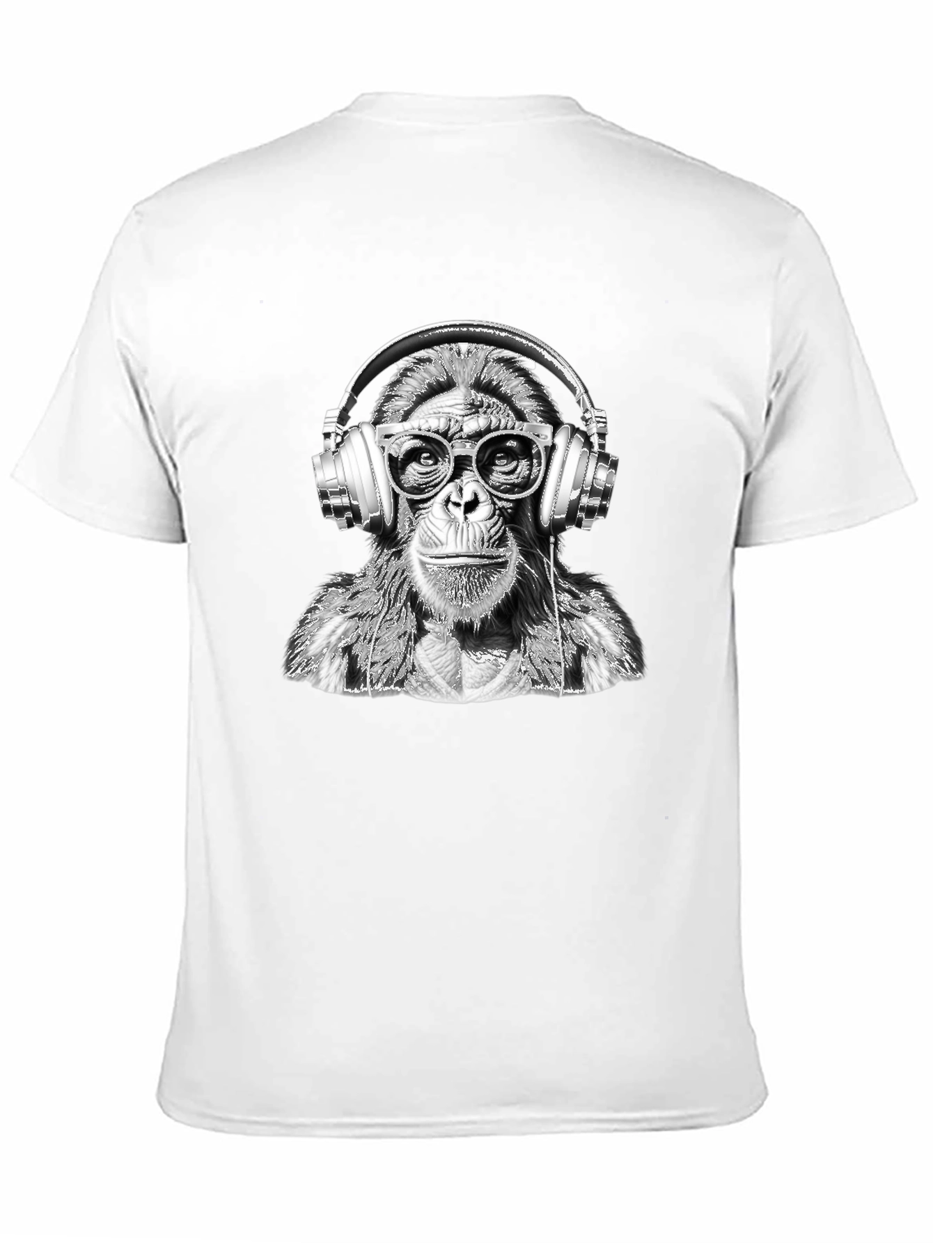 Monkey DJ Graphic Tee - Trendy Black T-Shirt
