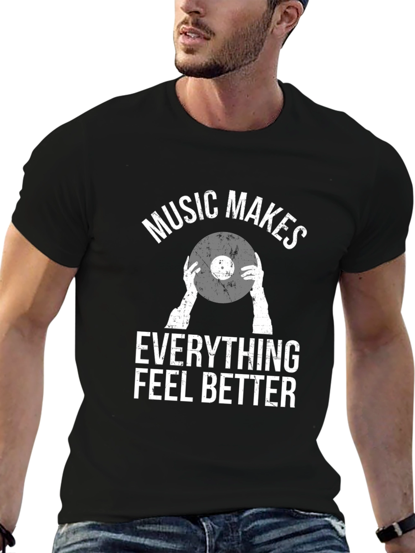 Music Makes Everything Better Graphic T-Shirt