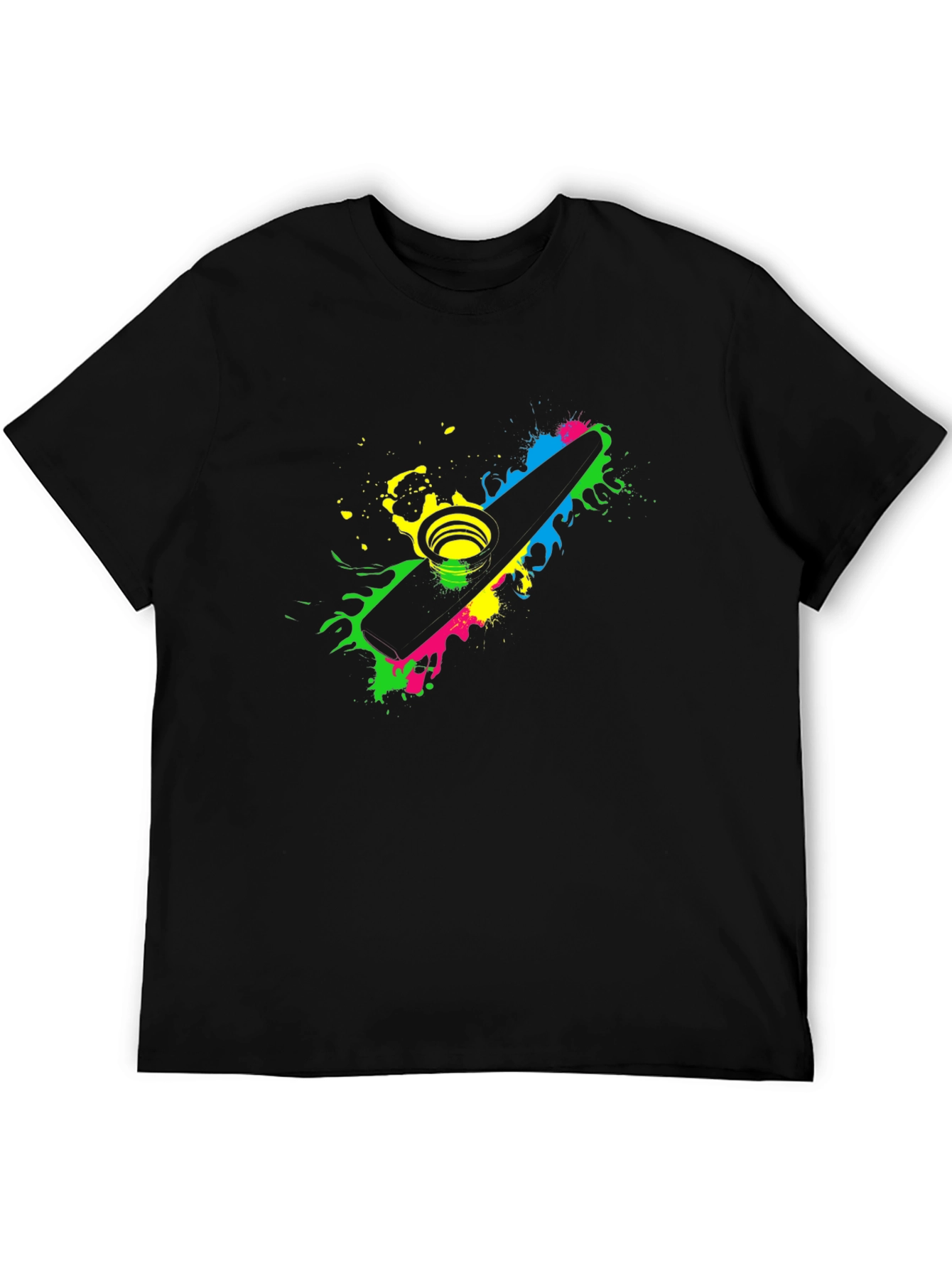 Kazoo Splatter Graphic T-Shirt - Music Lover Tee