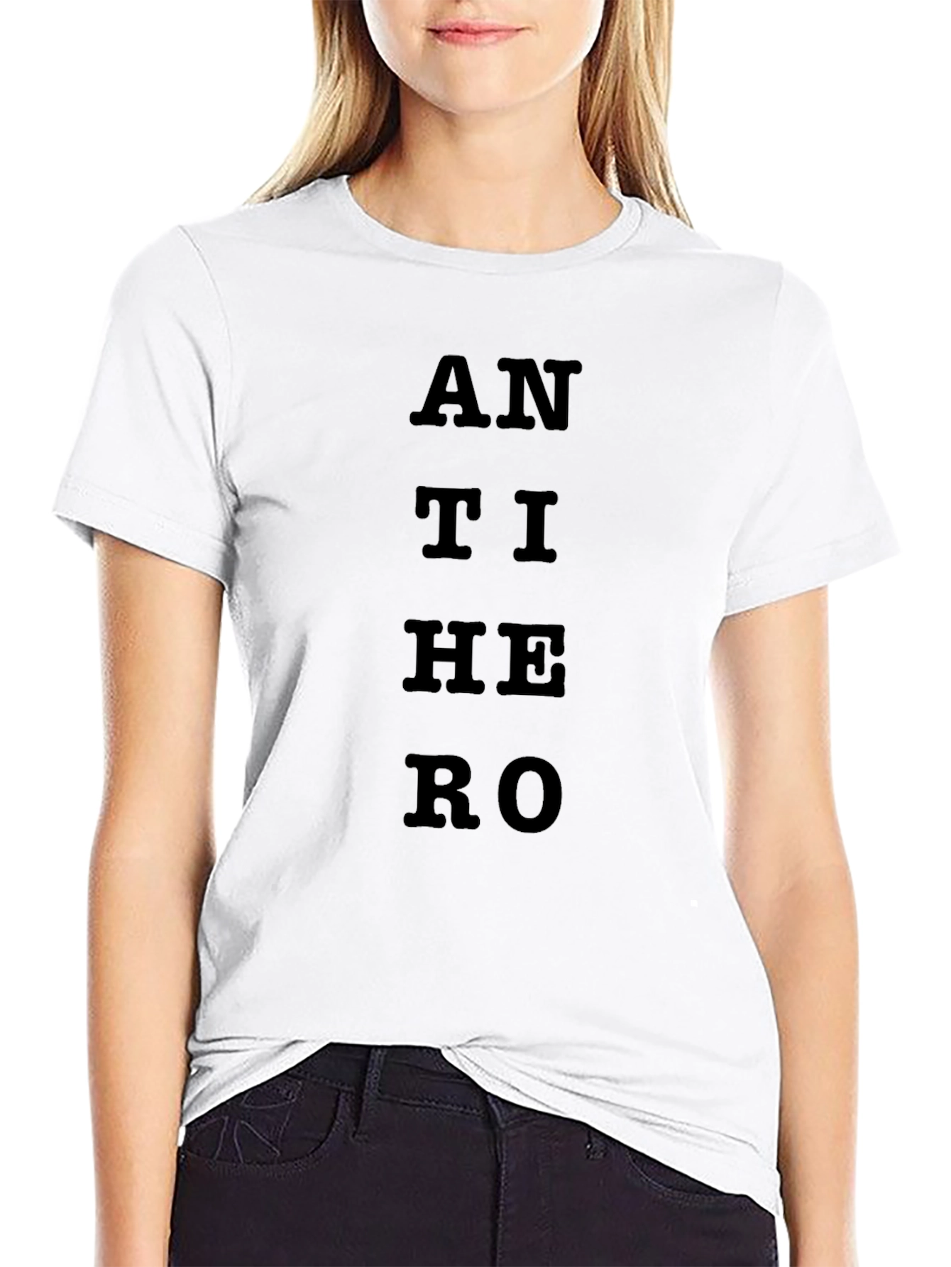 Anti Hero Graphic Tee - Classic Black Cotton T-Shirt