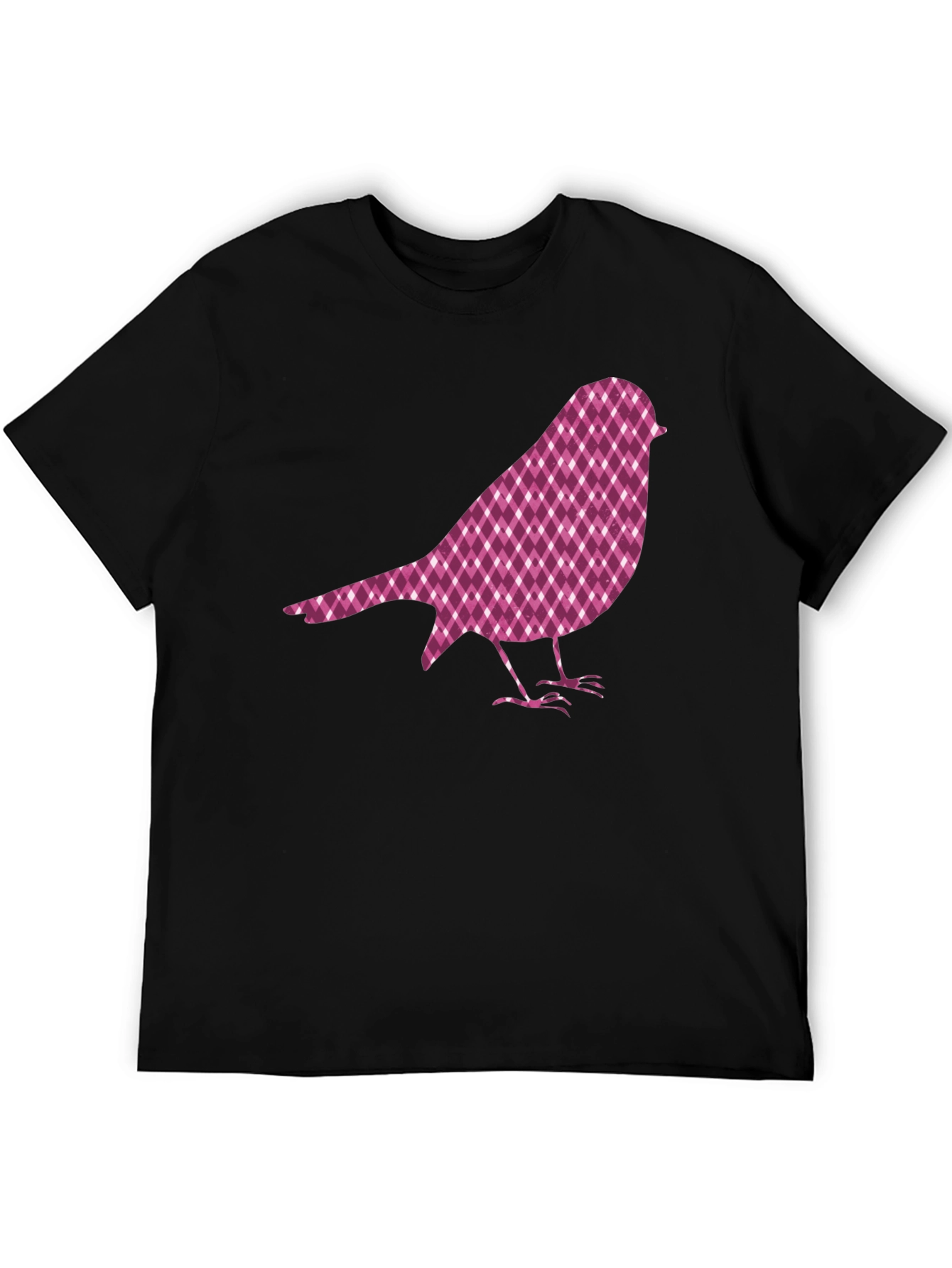 Bird Graphic Tee - Black Cotton Blend