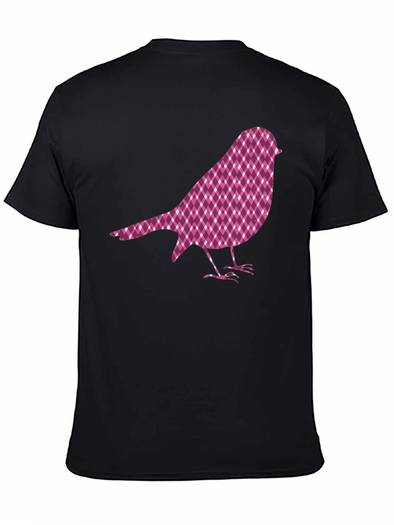 Bird Graphic Tee - Black Cotton Blend