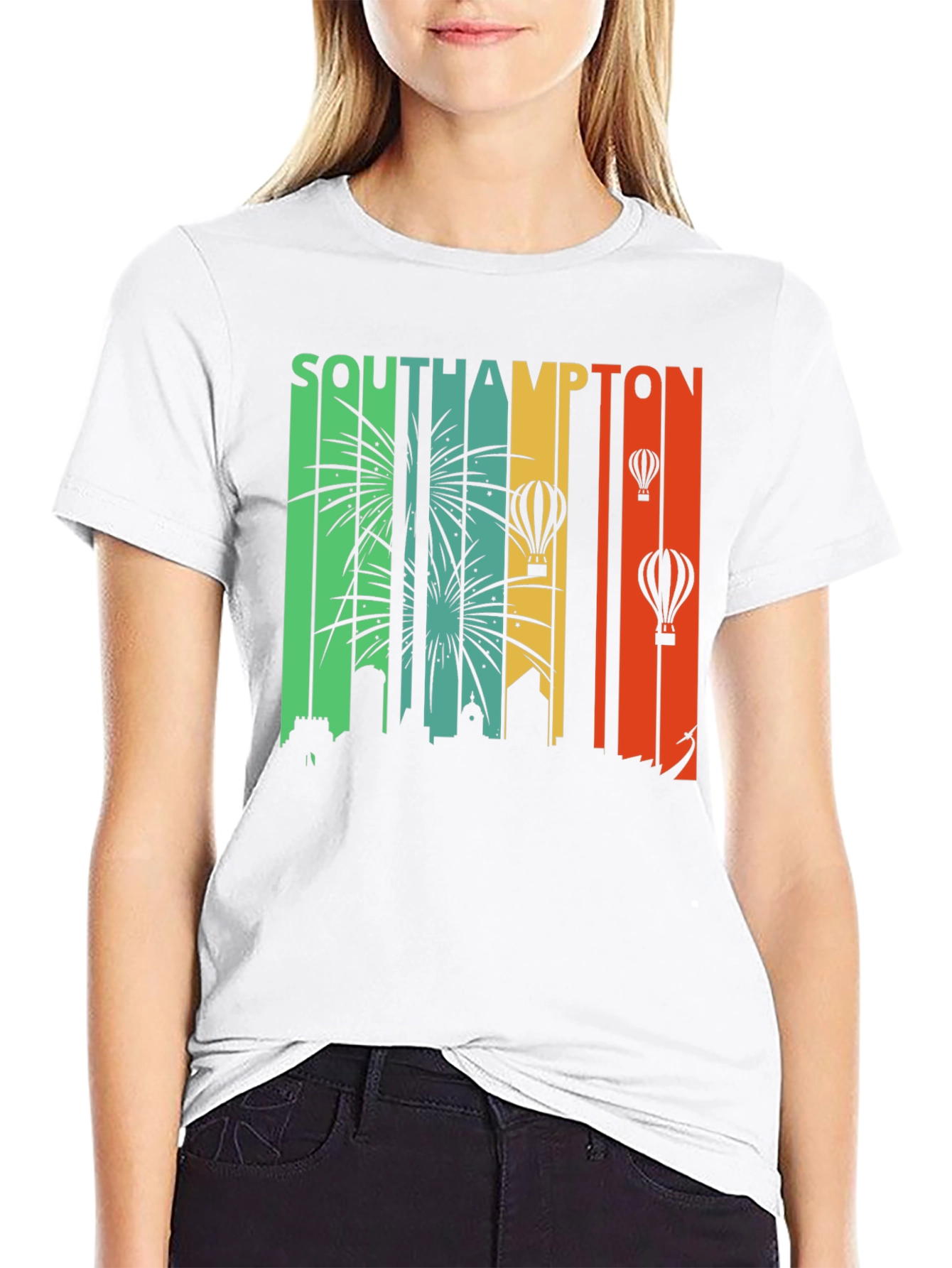 Southampton Skyline Retro T-Shirt