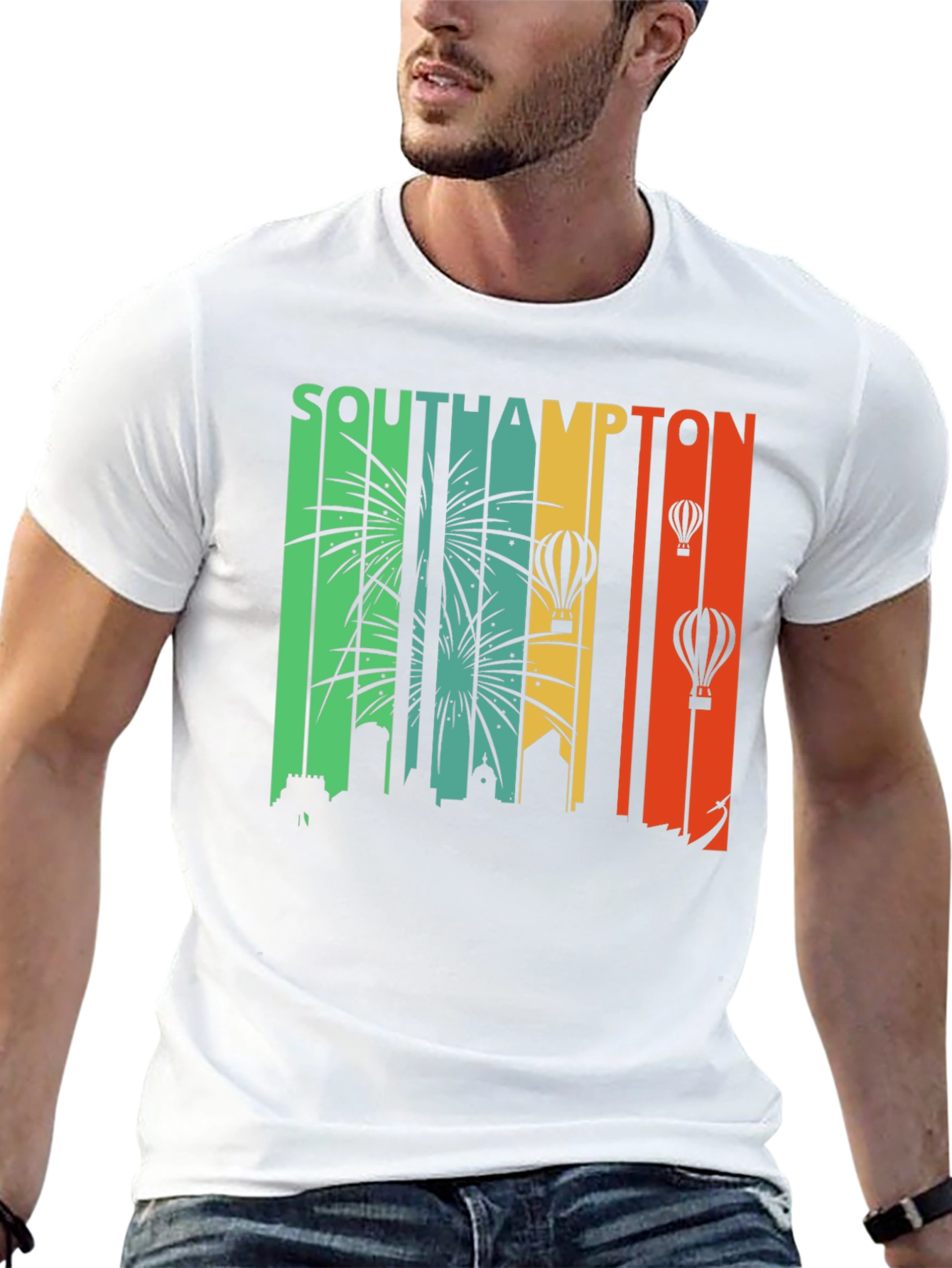 Southampton Skyline Retro T-Shirt