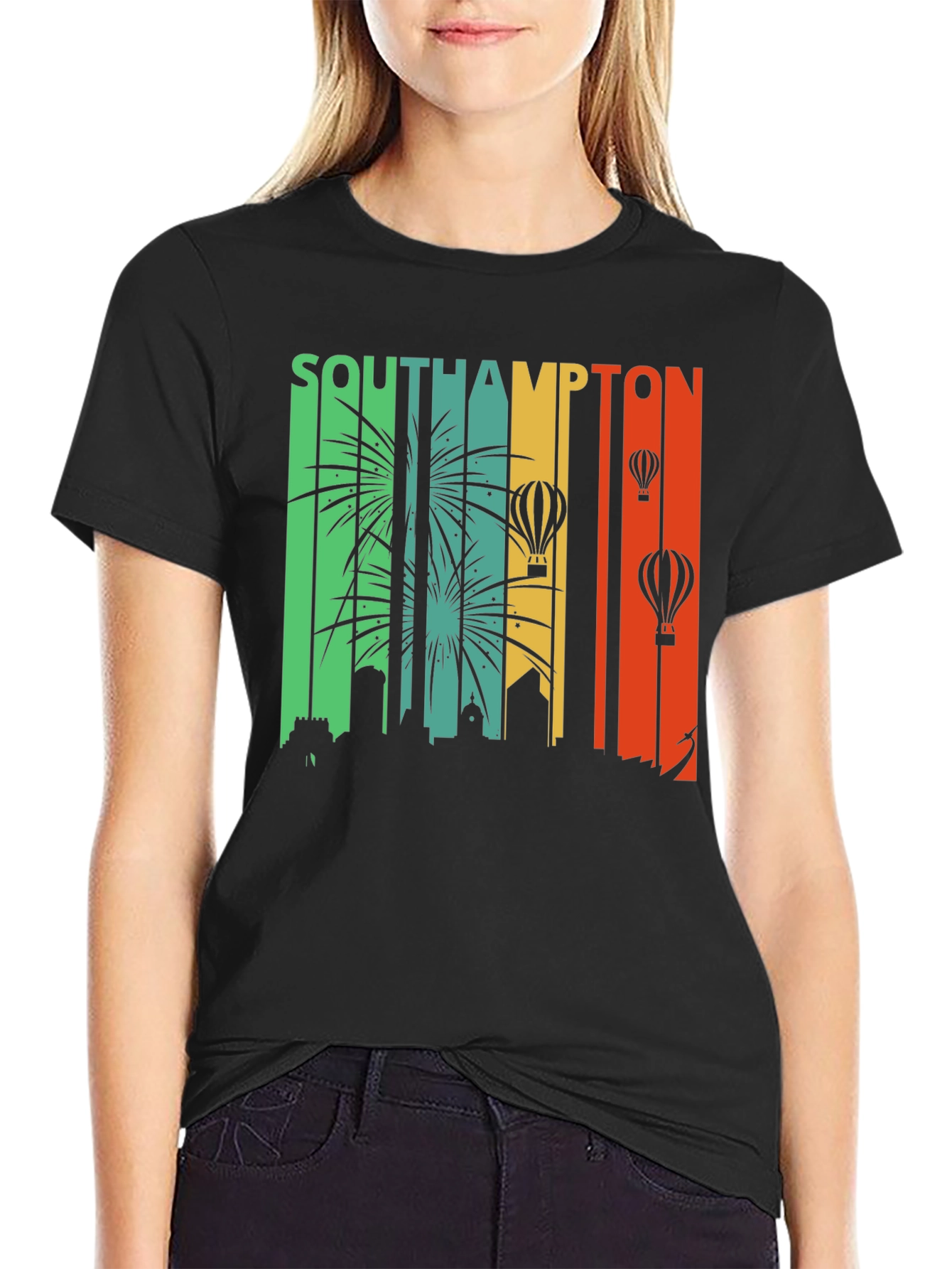 Southampton Skyline Retro T-Shirt