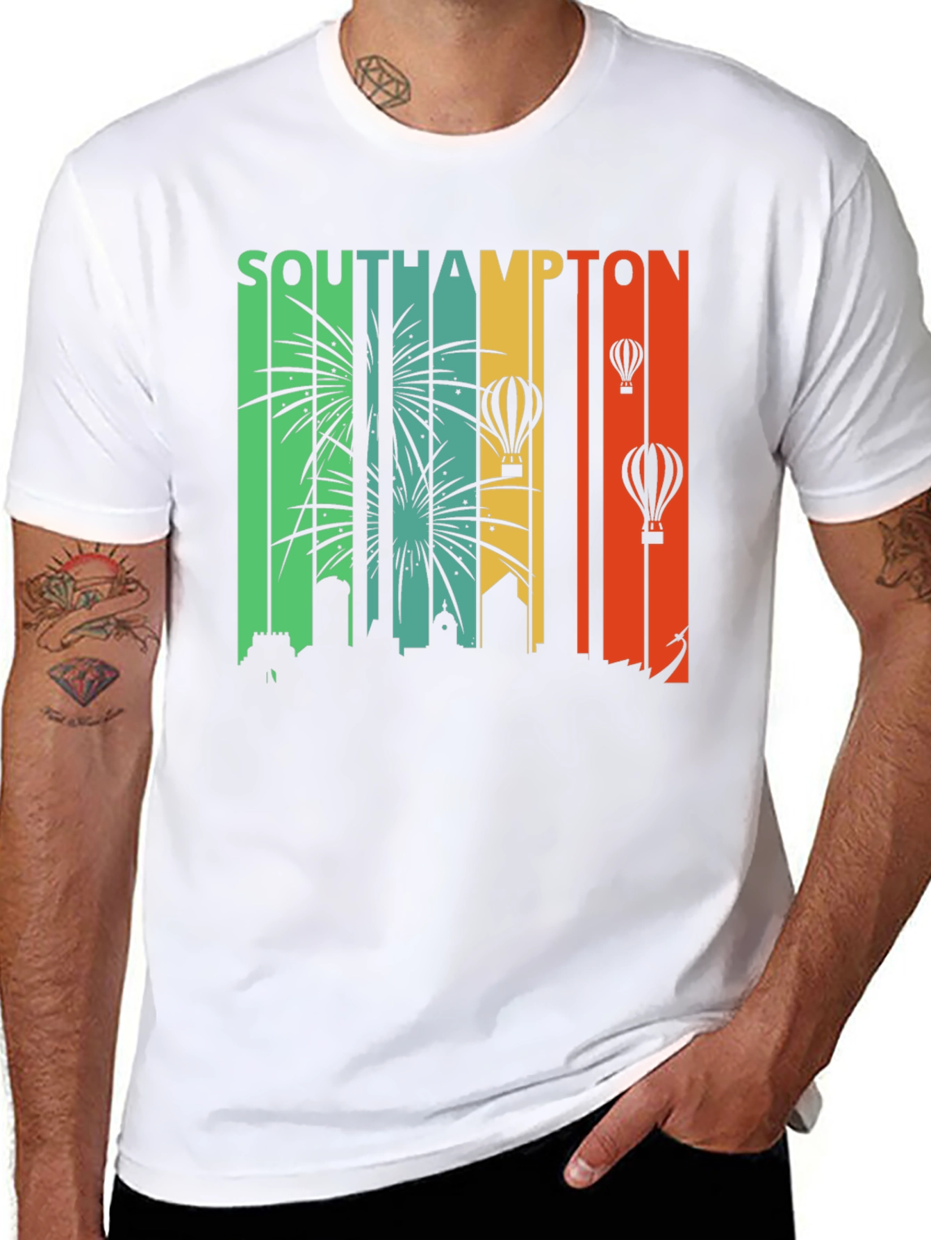 Southampton Skyline Retro T-Shirt