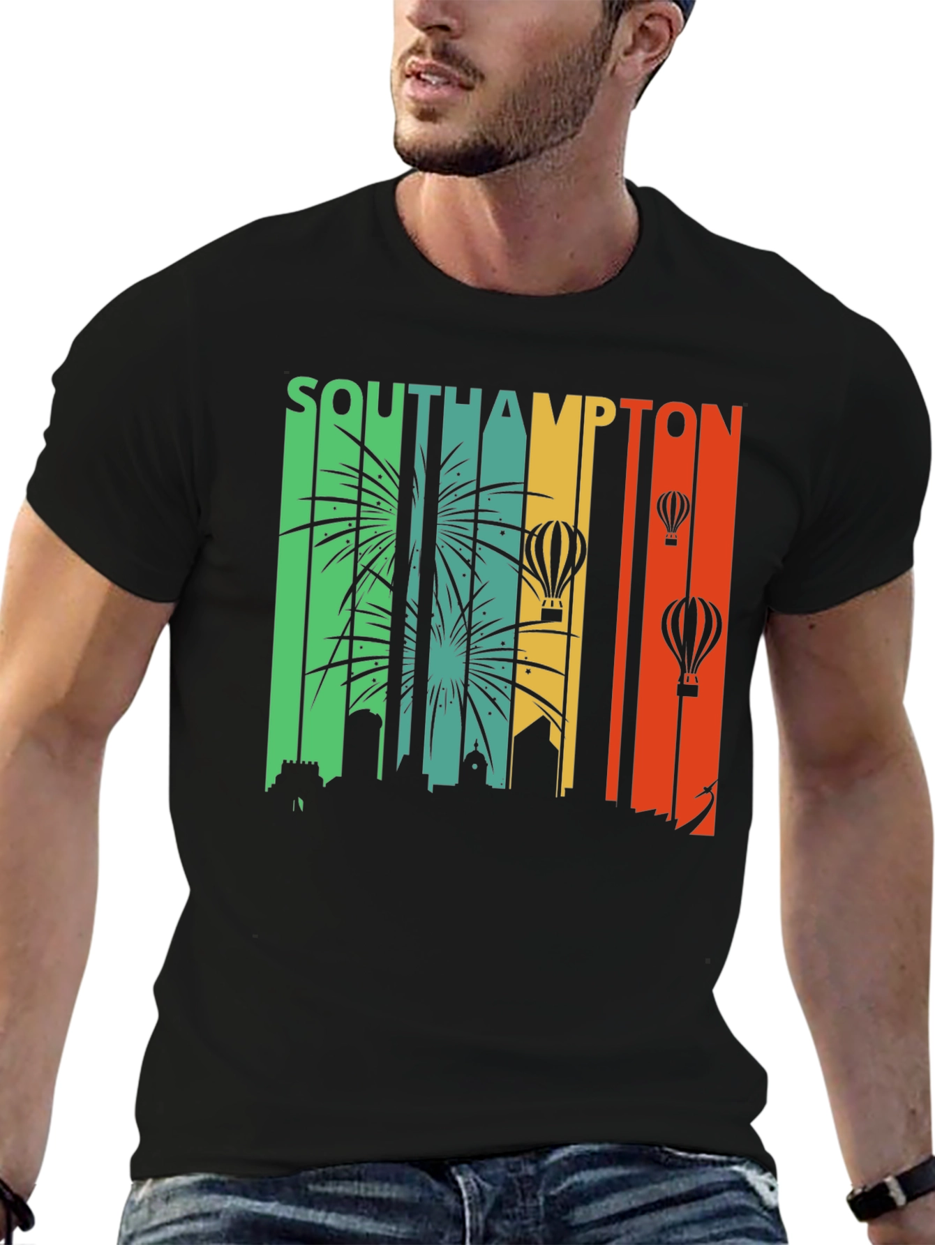 Southampton Skyline Retro T-Shirt