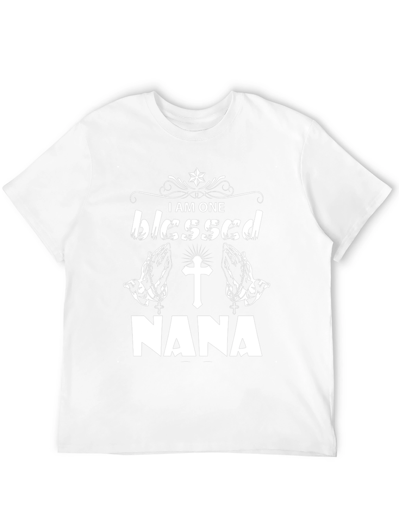 Blessed Nana T-Shirt - Black Cotton Tee