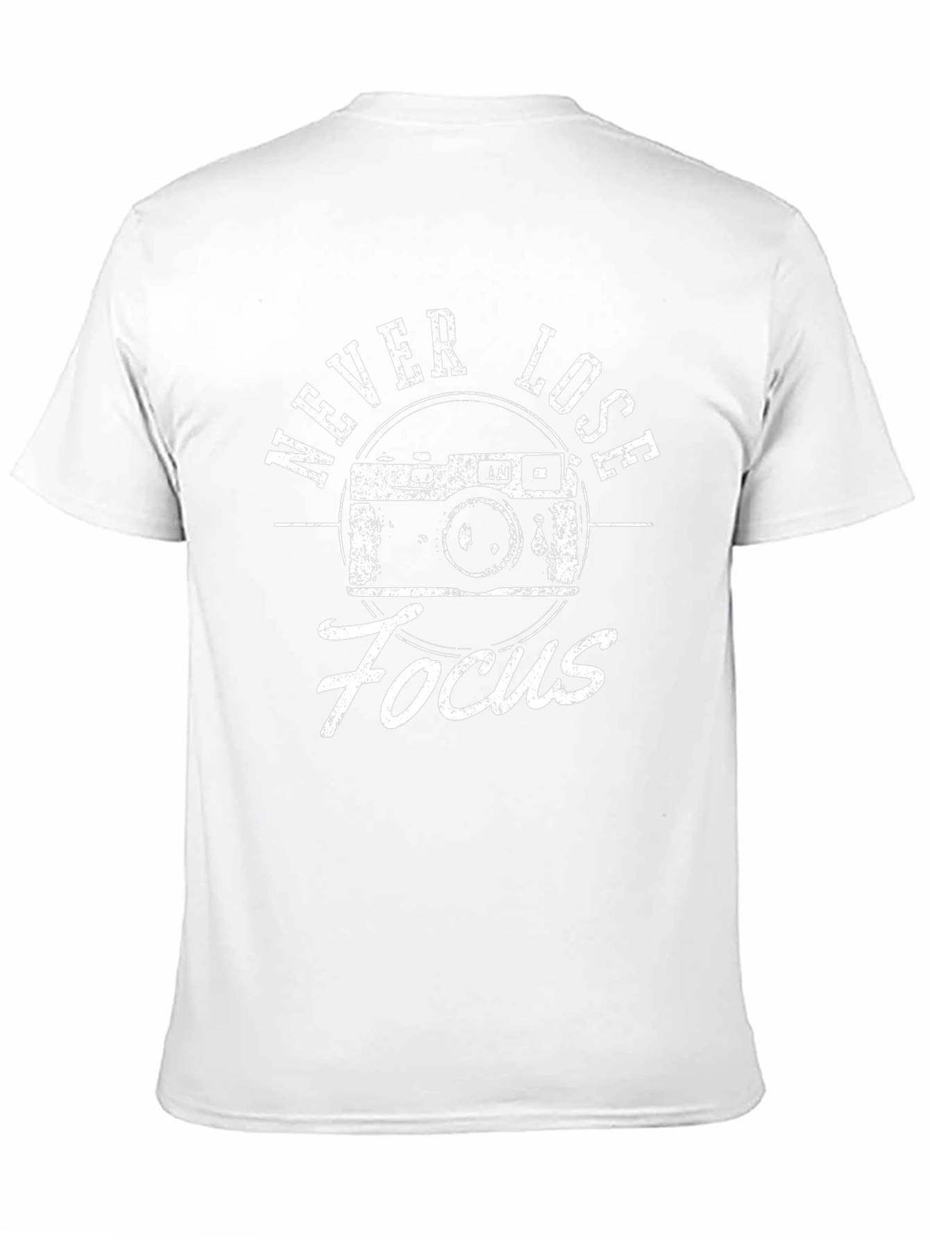 Never Lose Focus Camera Graphic Tee - Black