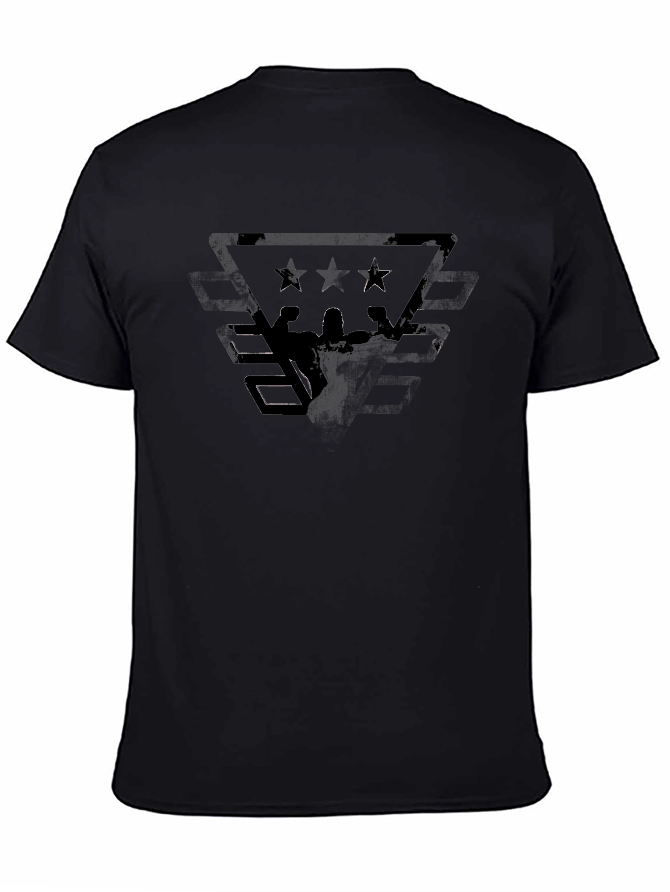 Black Graphic Tee - Powerlifting Design