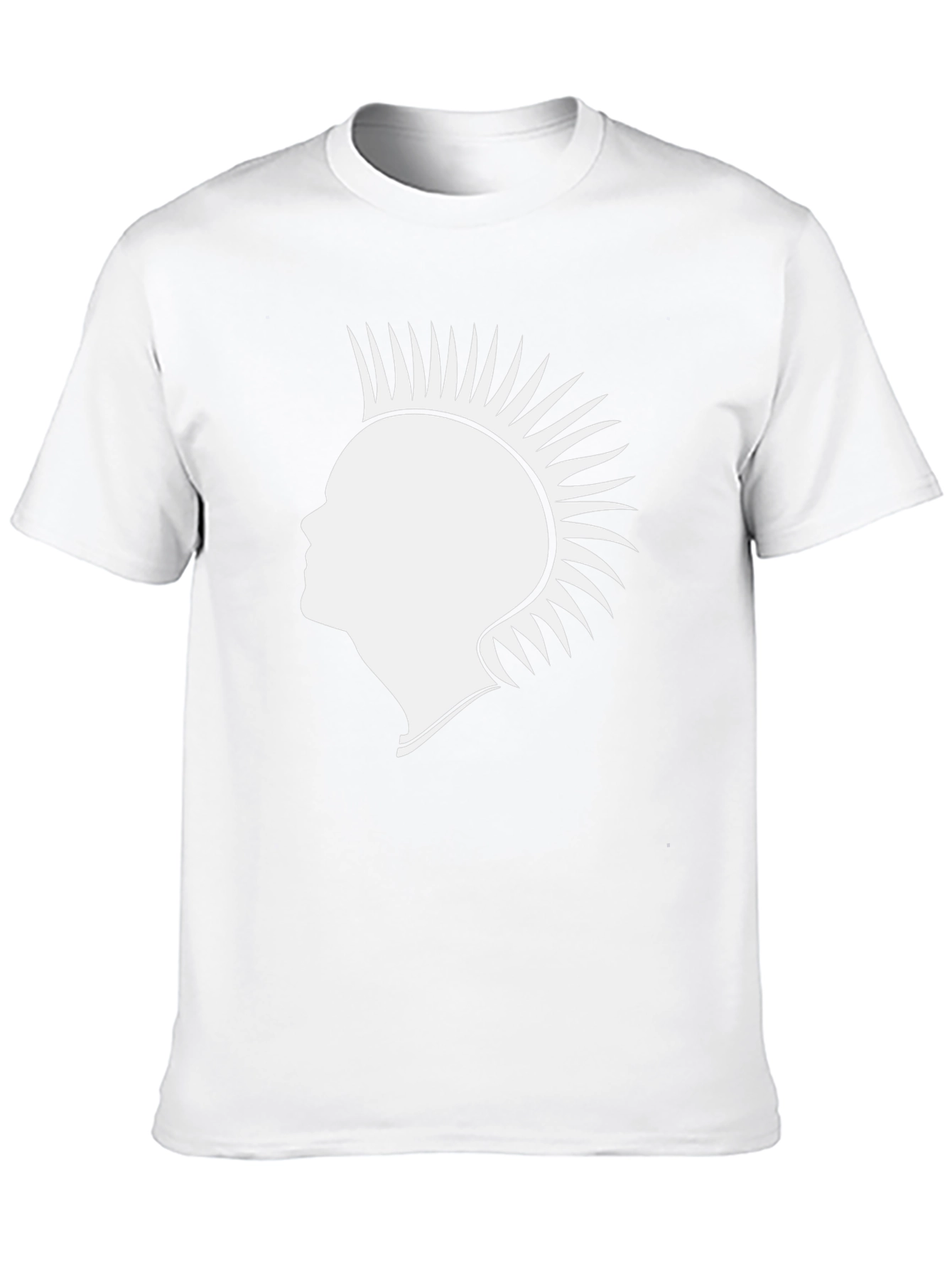 Punk Silhouette Graphic Tee - Black
