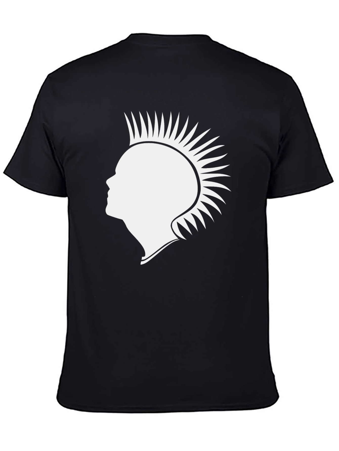 Punk Silhouette Graphic Tee - Black