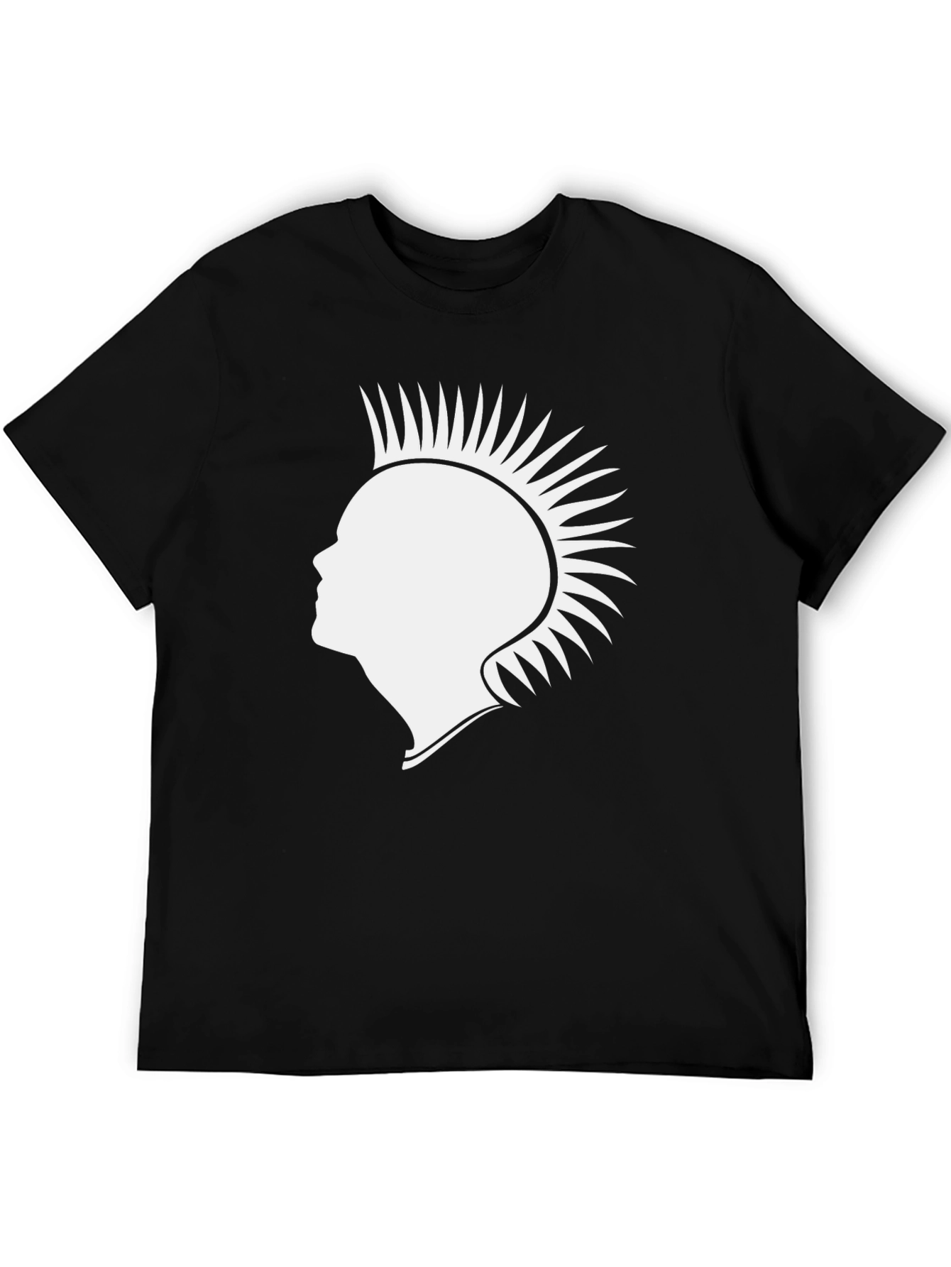 Punk Silhouette Graphic Tee - Black