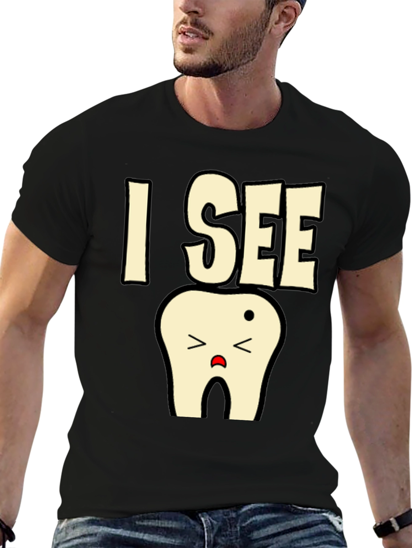 I See A Sad Tooth T-Shirt Funny Dentist Tee