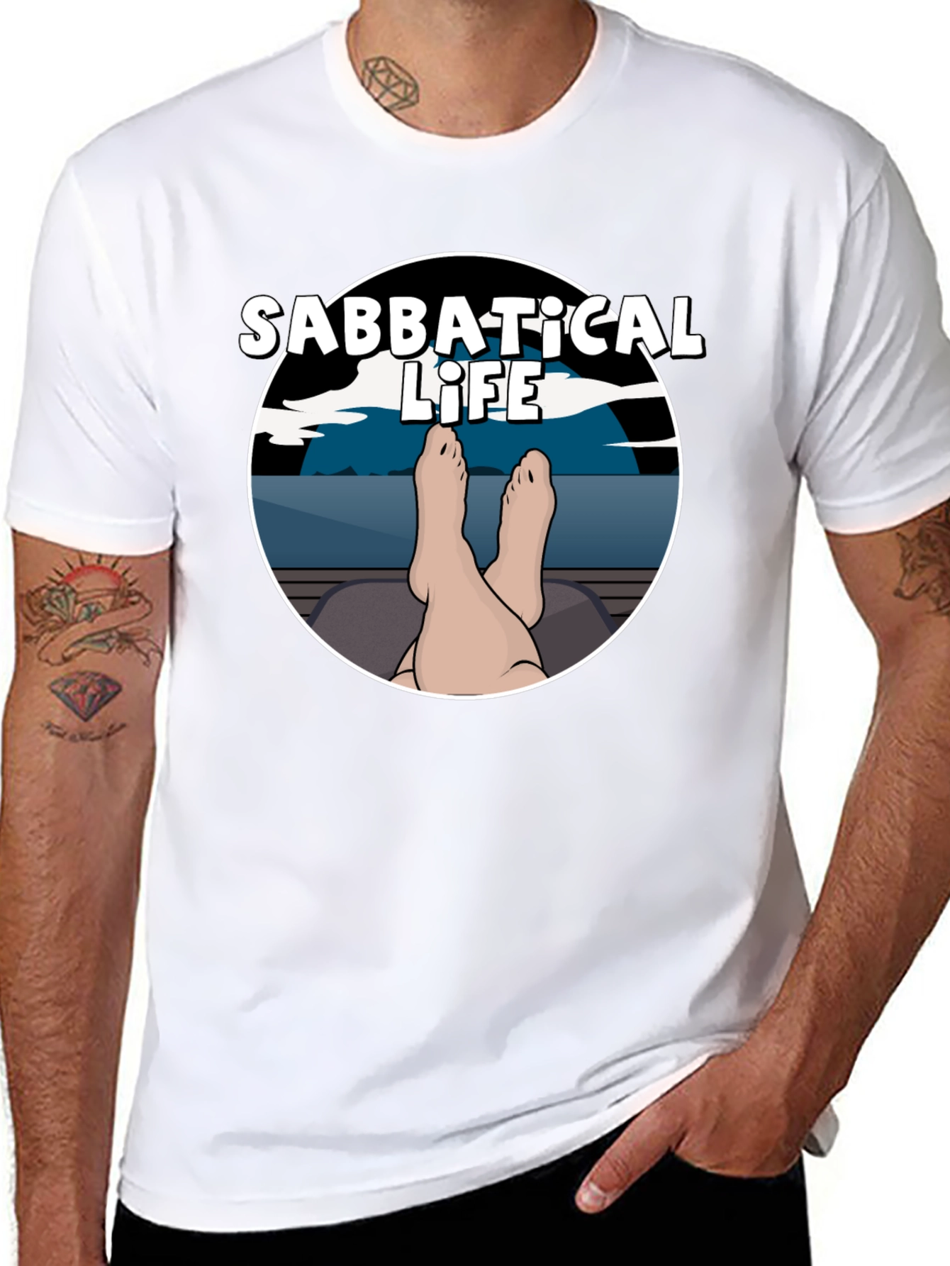 Sabbatical Life T-Shirt - Relaxing Vacation Vibes!