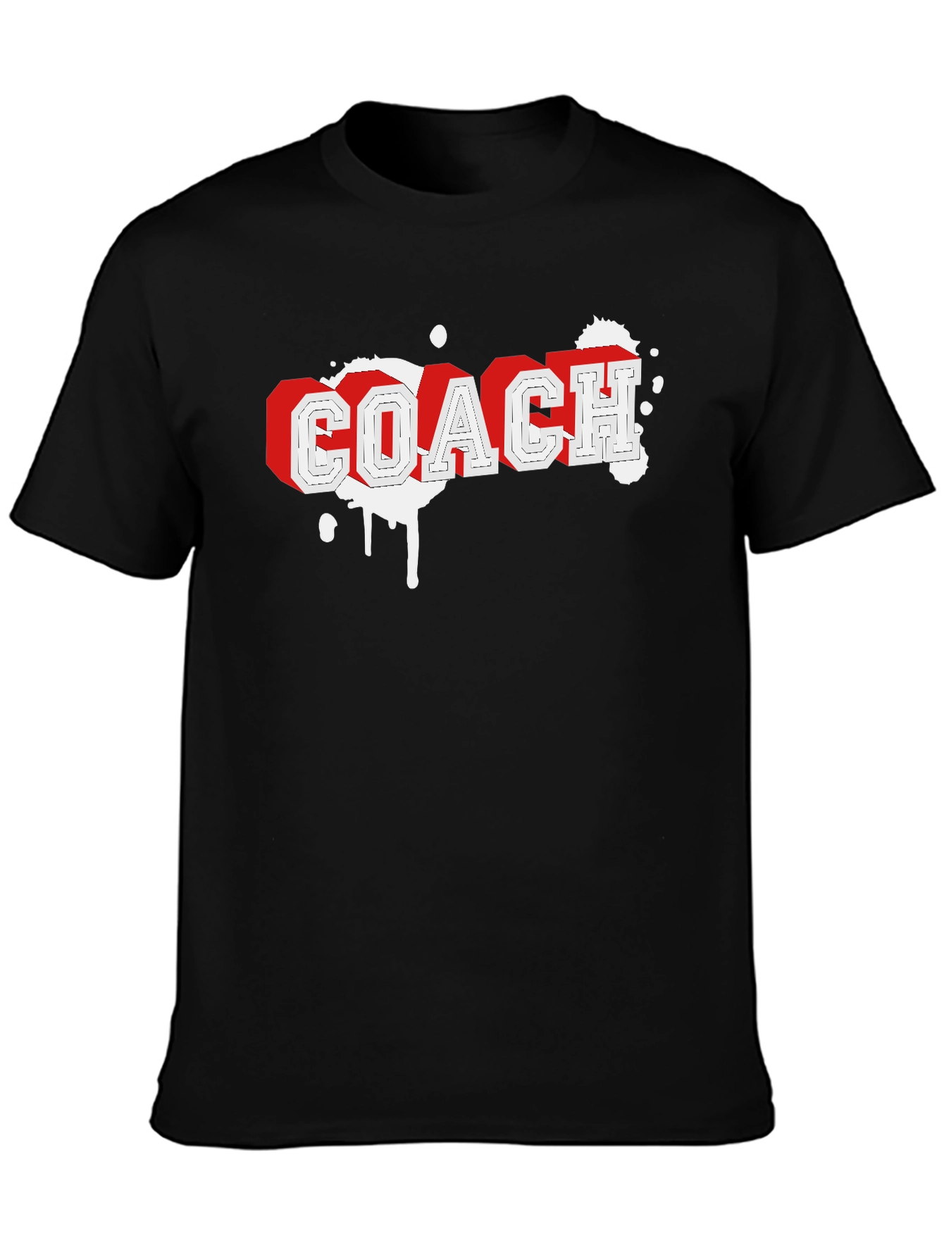 Coach Graphic Tee - Black Cotton Blend T-Shirt
