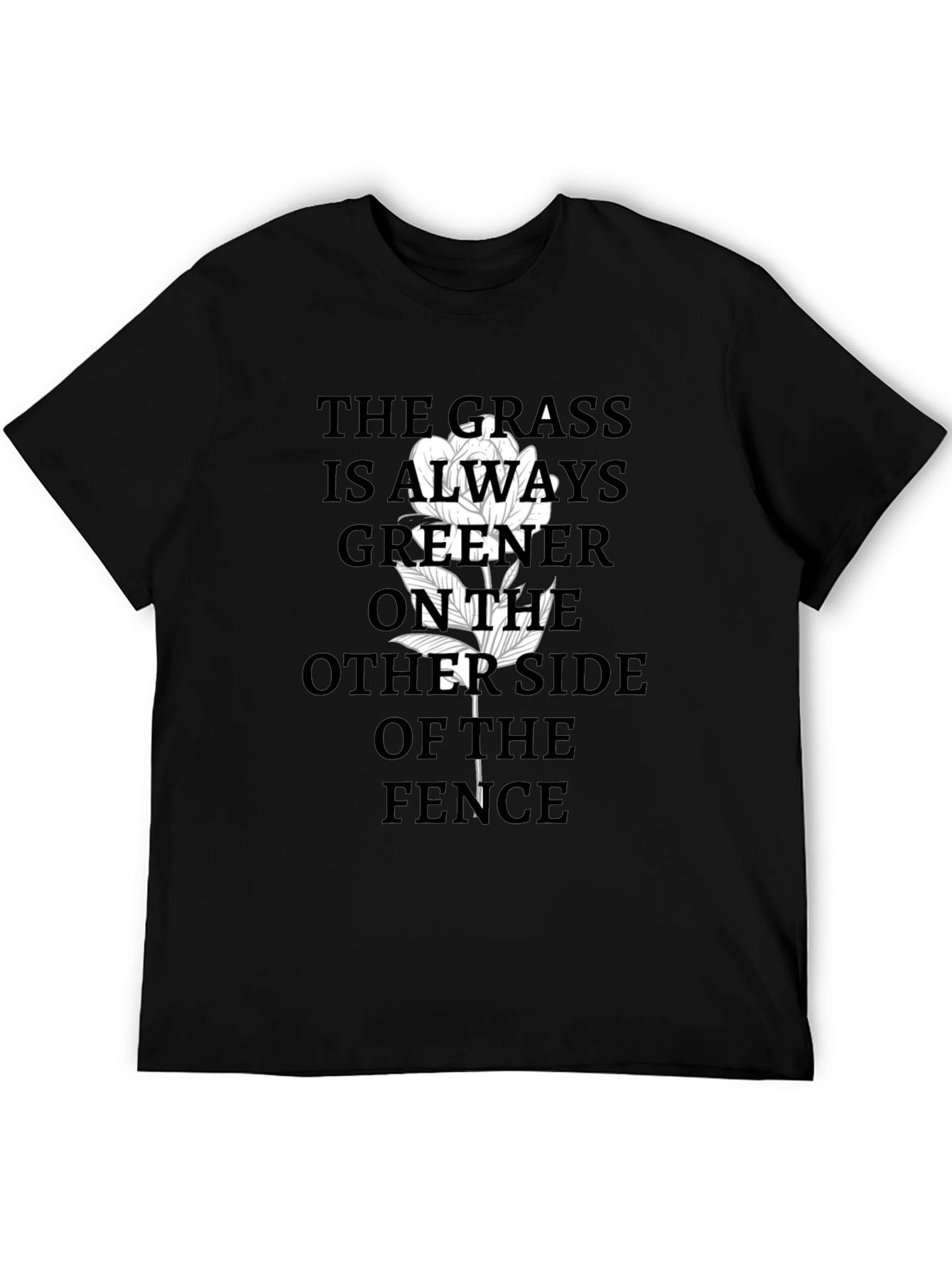 Grass Greener T-Shirt - Black Graphic Tee
