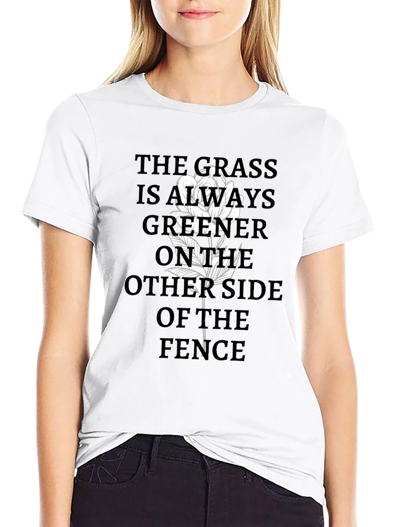 Grass Greener T-Shirt - Black Graphic Tee
