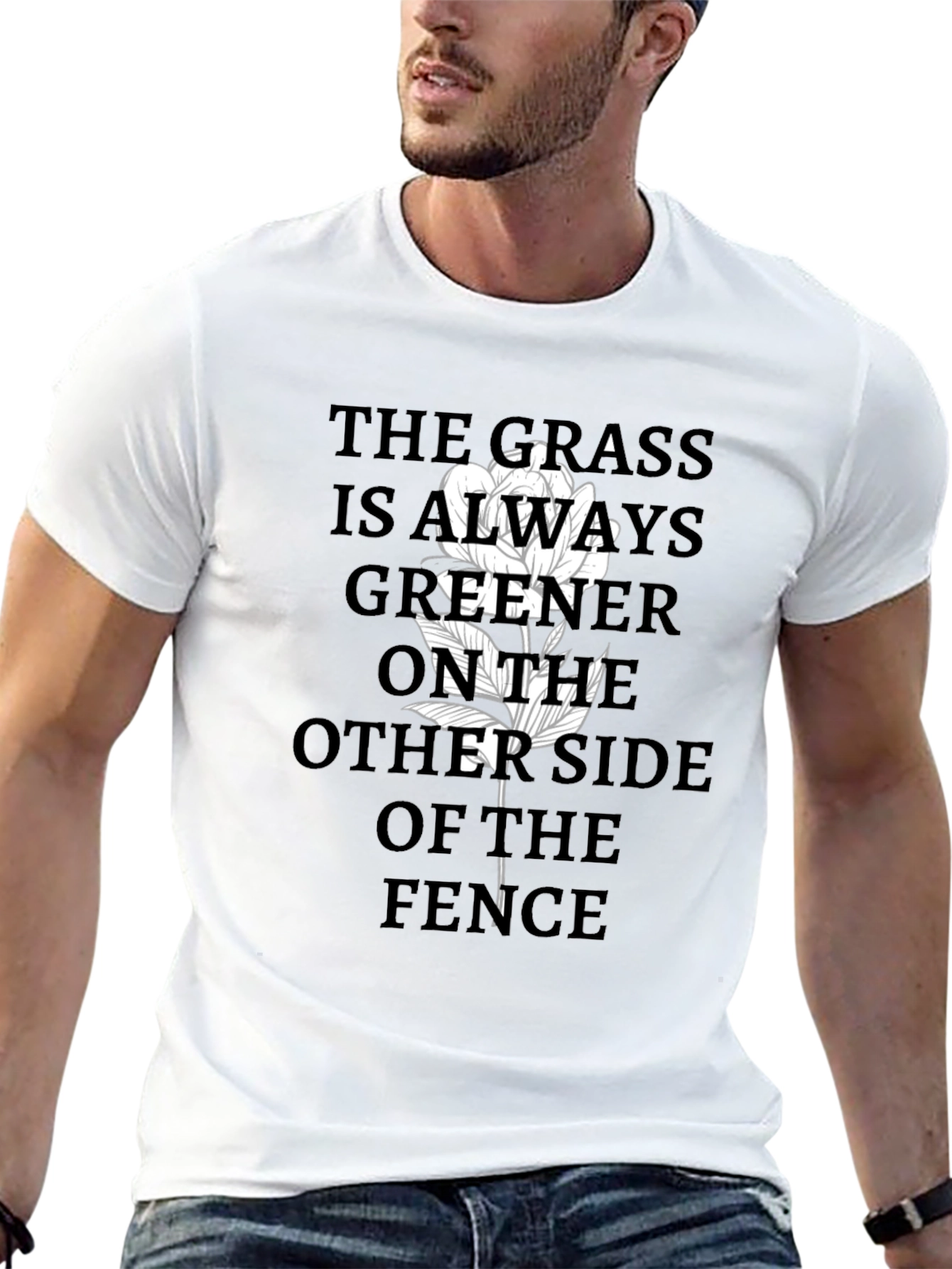 Grass Greener T-Shirt - Black Graphic Tee