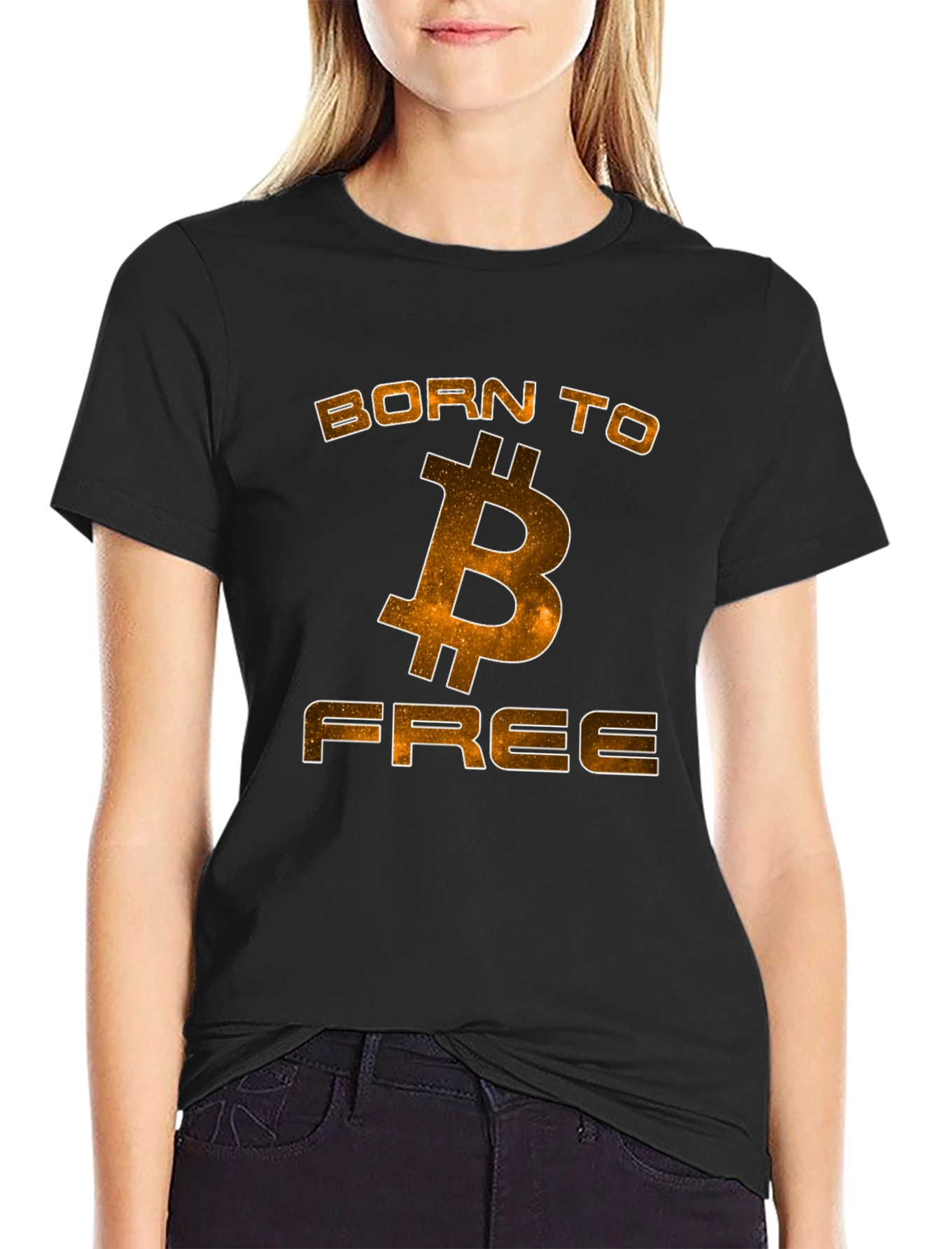 Born to Free Bitcoin Graphic T-Shirt
