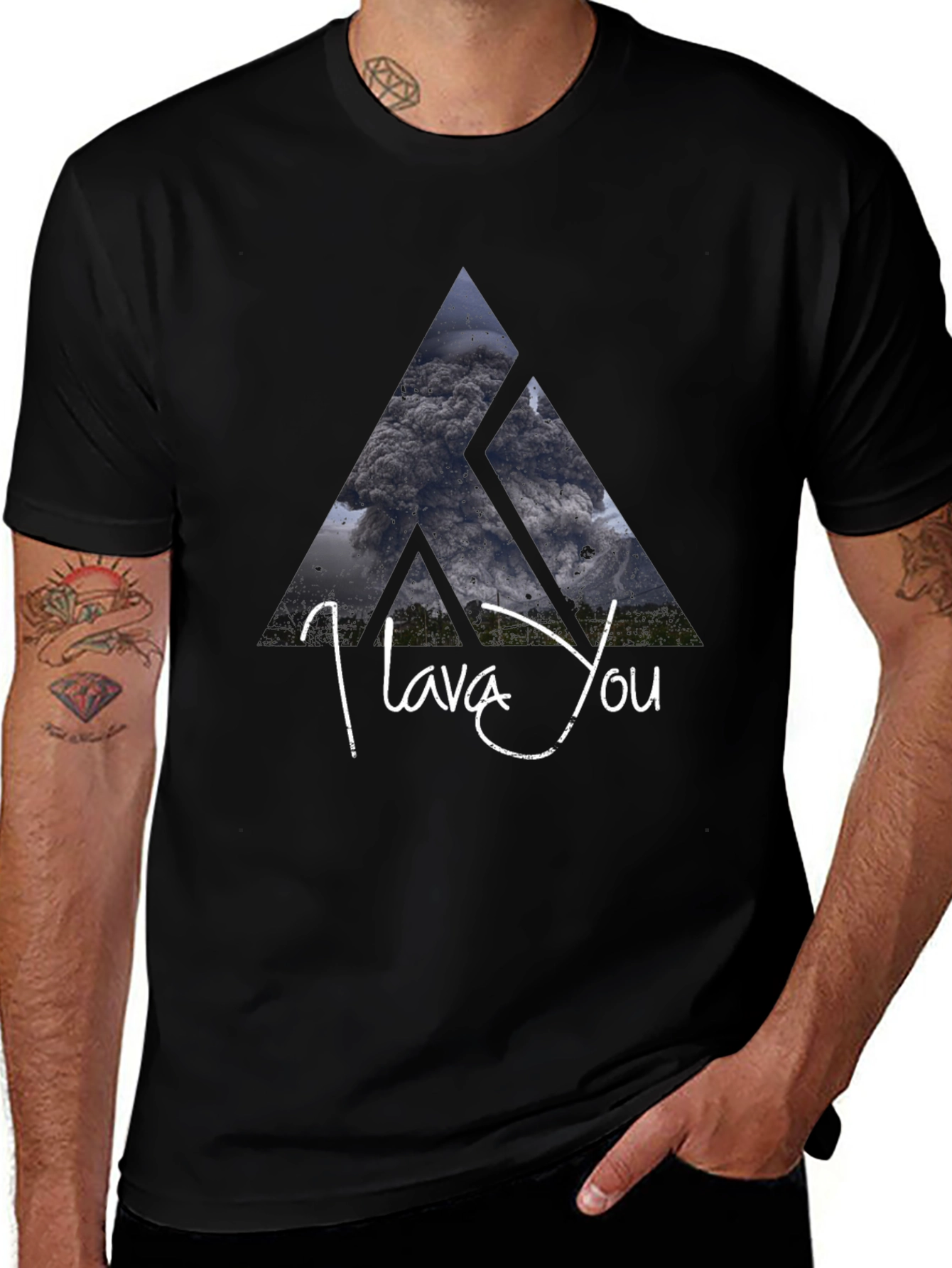 I Lava You Graphic Tee - Black