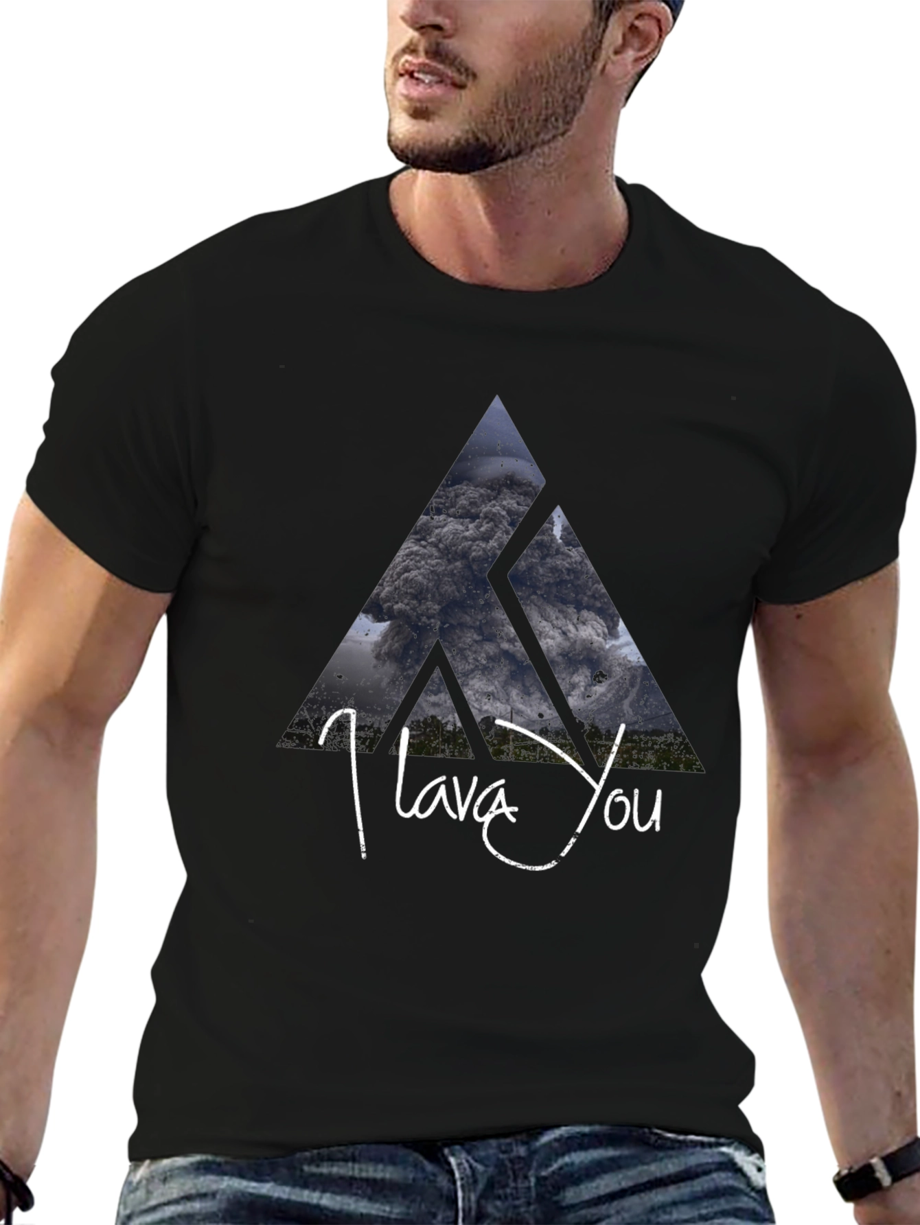 I Lava You Graphic Tee - Black