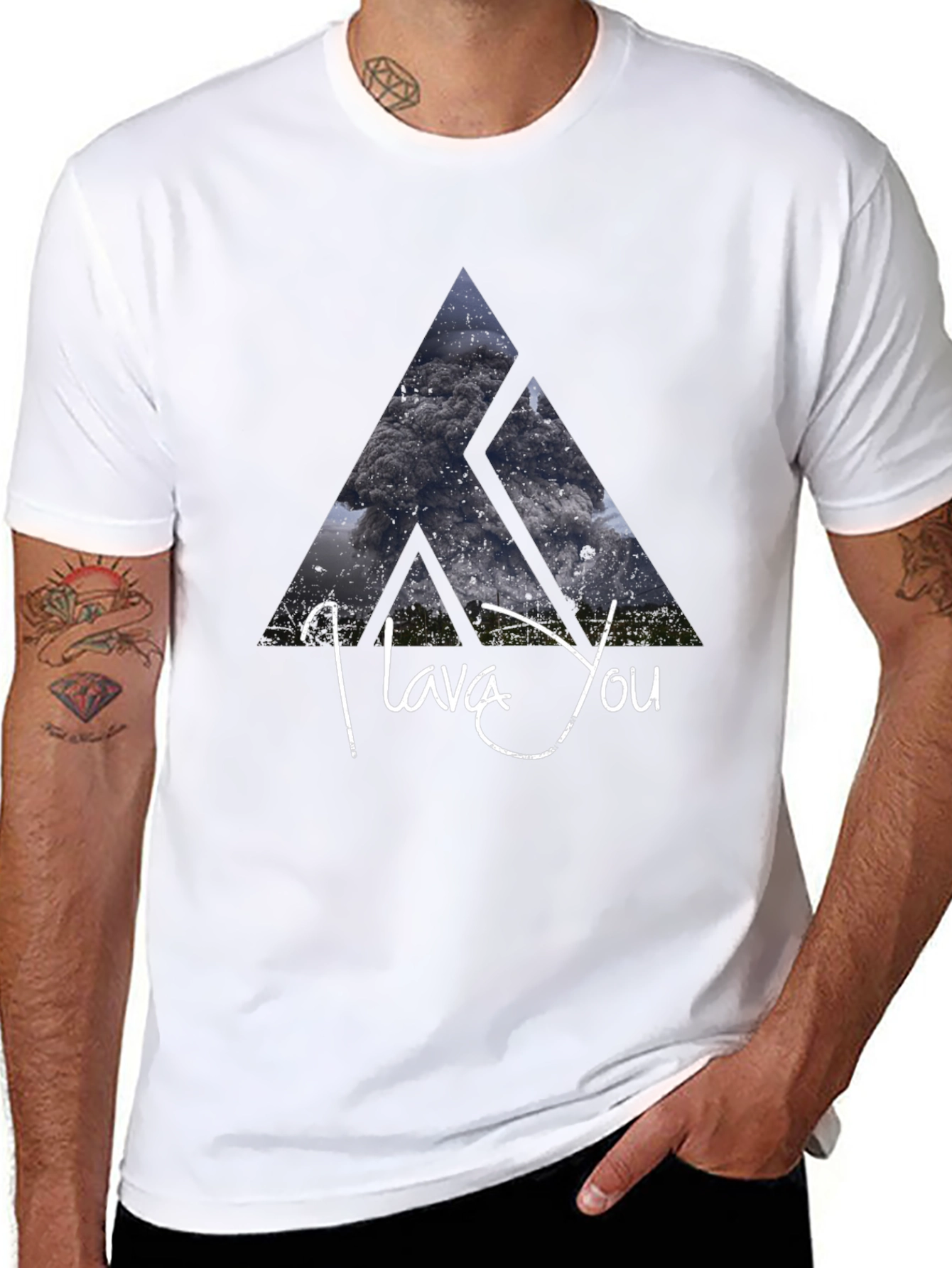 I Lava You Graphic Tee - Black