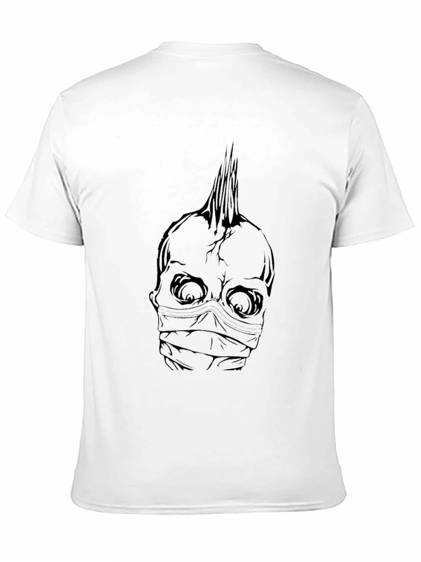 Edgy Skull Graphic Tee - Mens Black T-Shirt