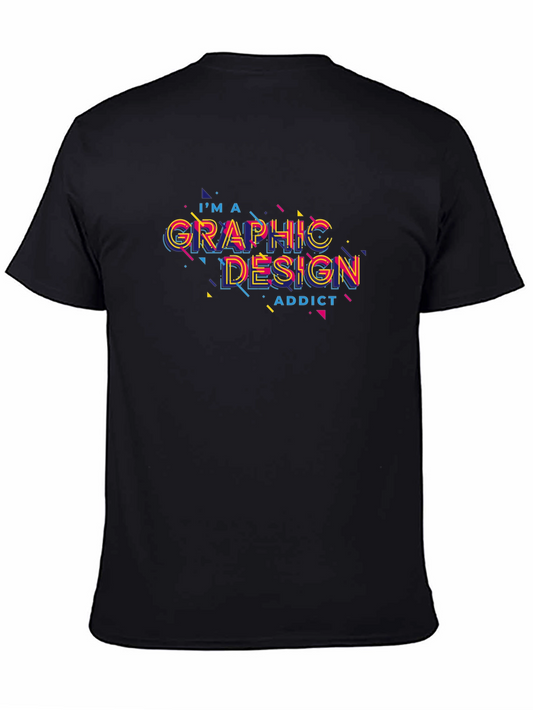 Graphic Design Addict Black T-Shirt