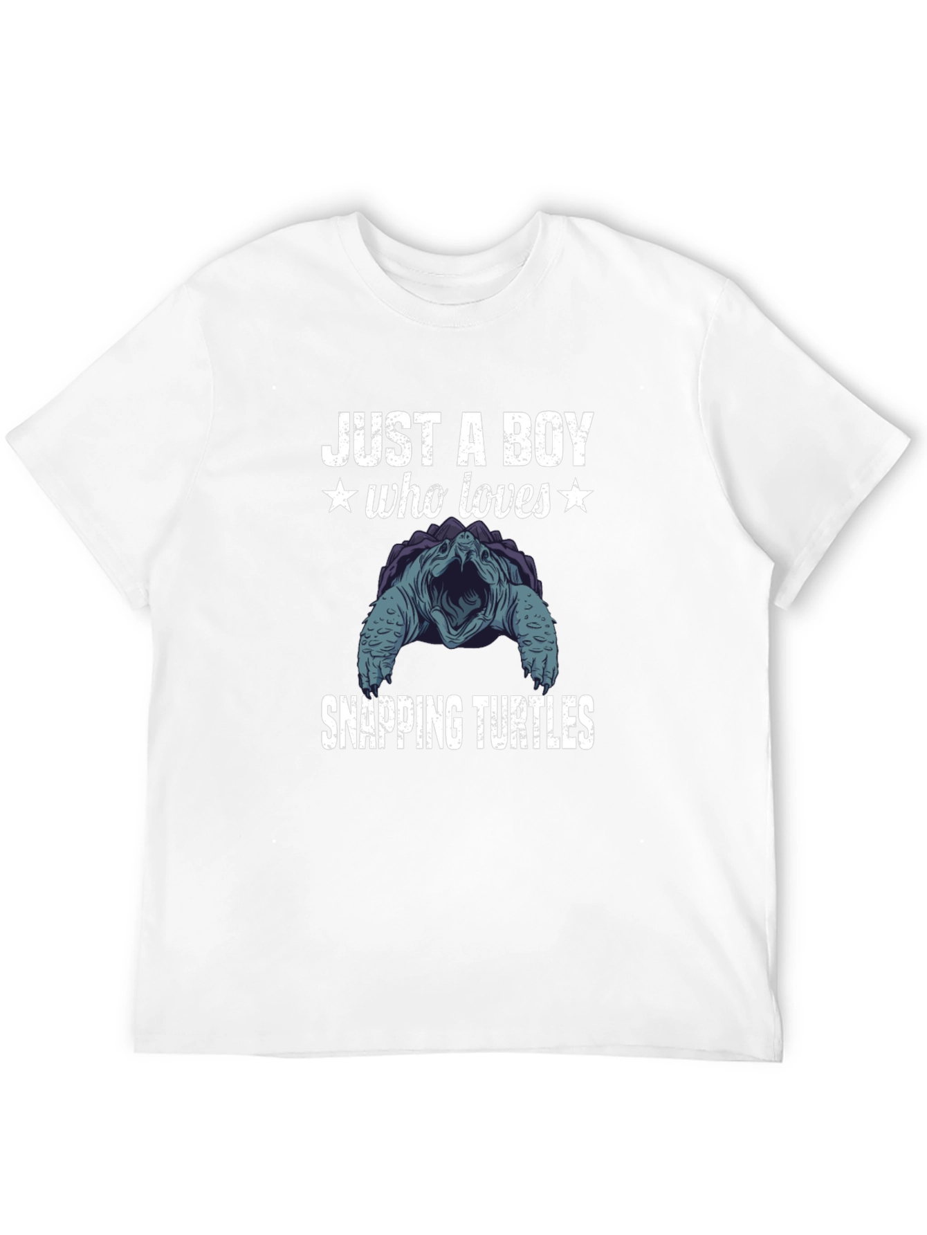 Boy Who Loves Snapping Turtles Graphic T-Shirt