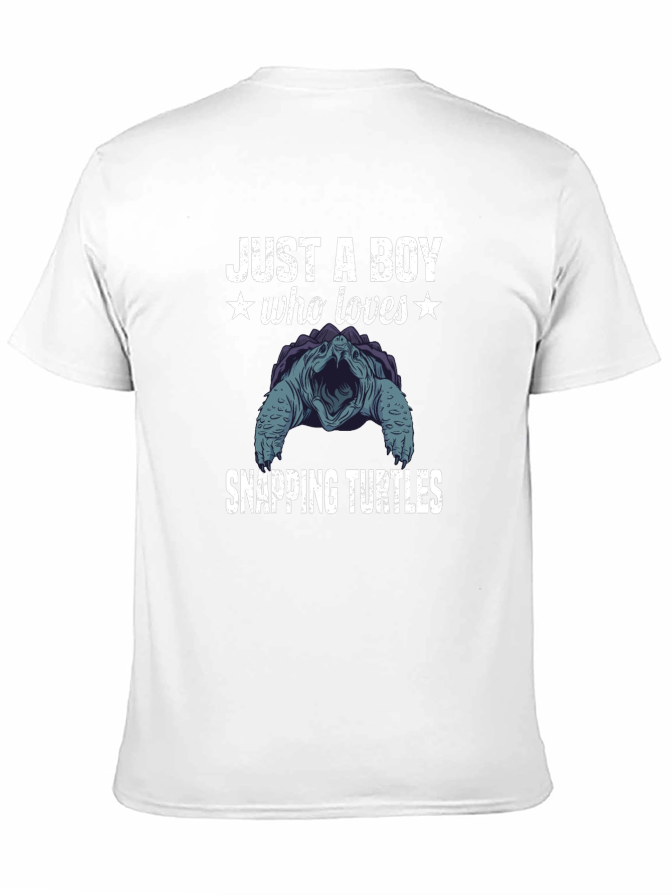 Boy Who Loves Snapping Turtles Graphic T-Shirt