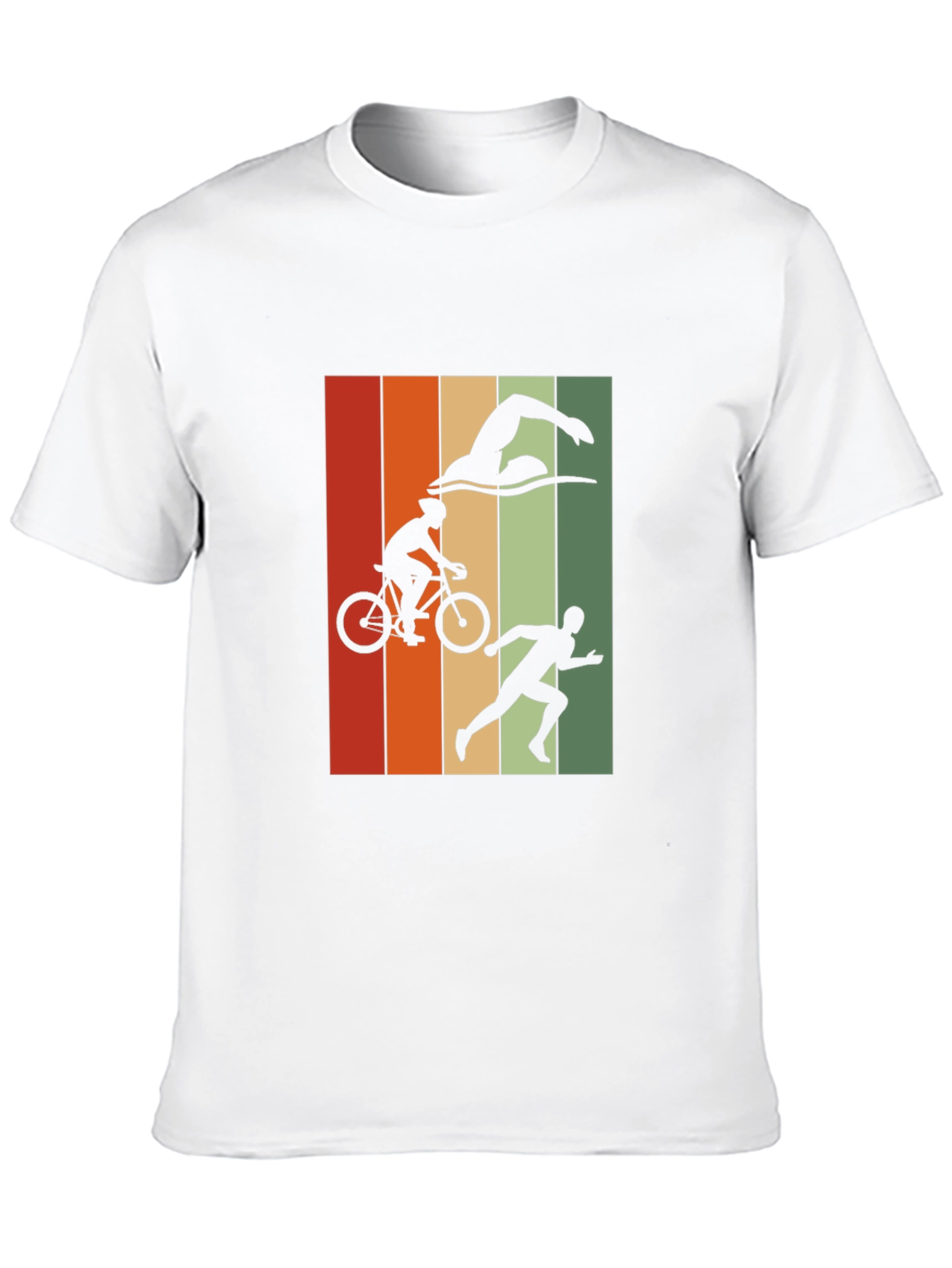 Triathlon Graphic T-Shirt - Black