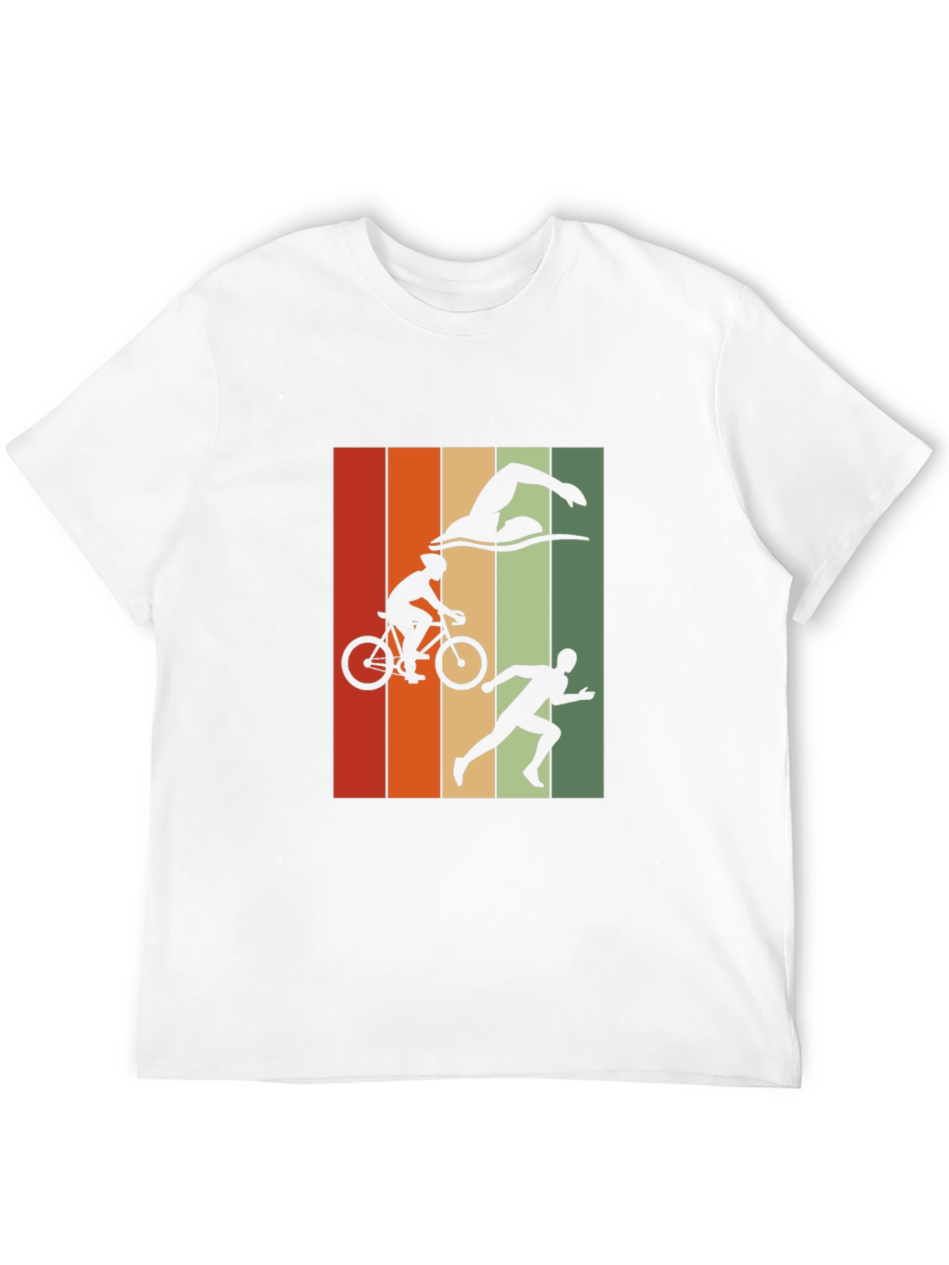 Triathlon Graphic T-Shirt - Black