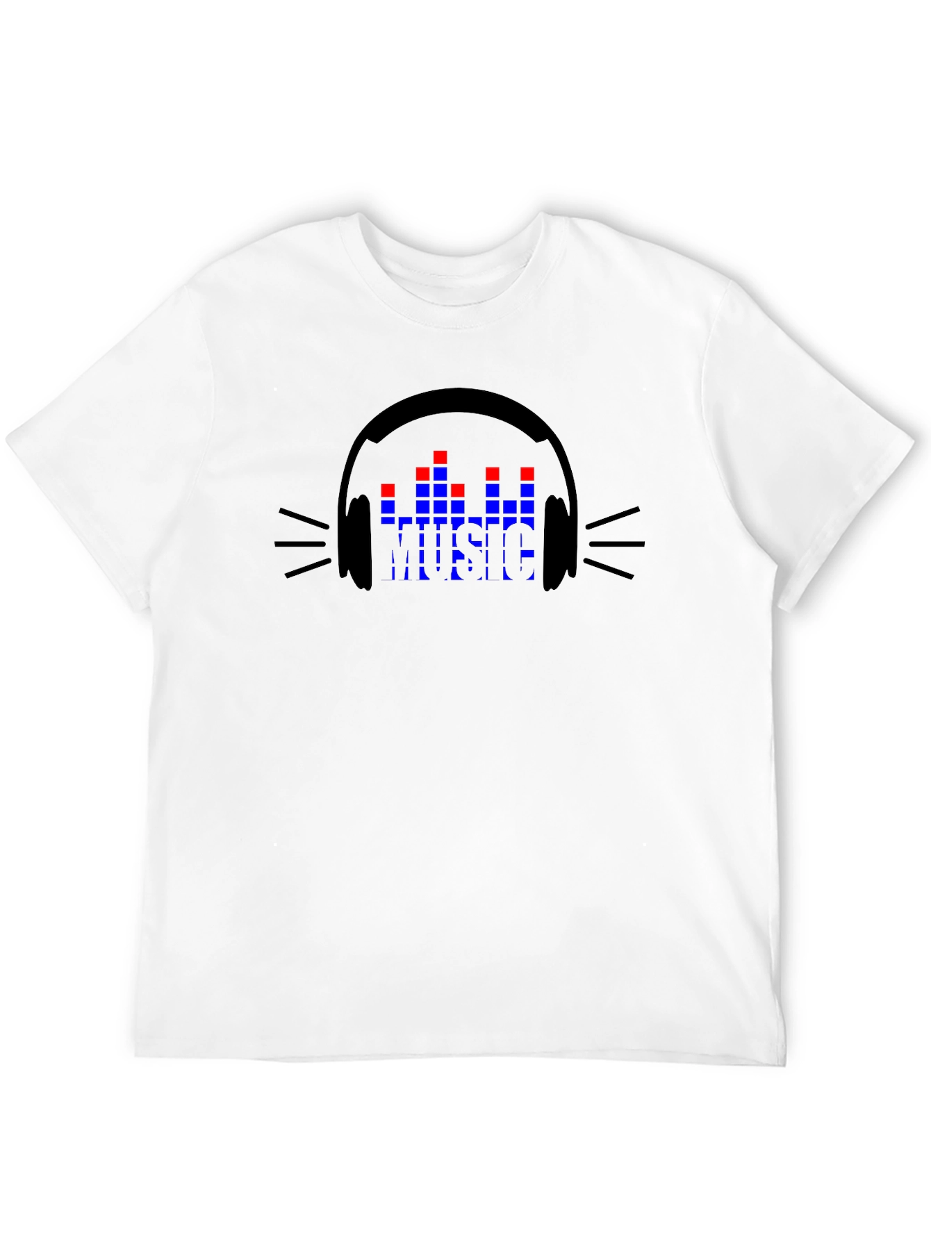 Music Lover Graphic T-Shirt - Black