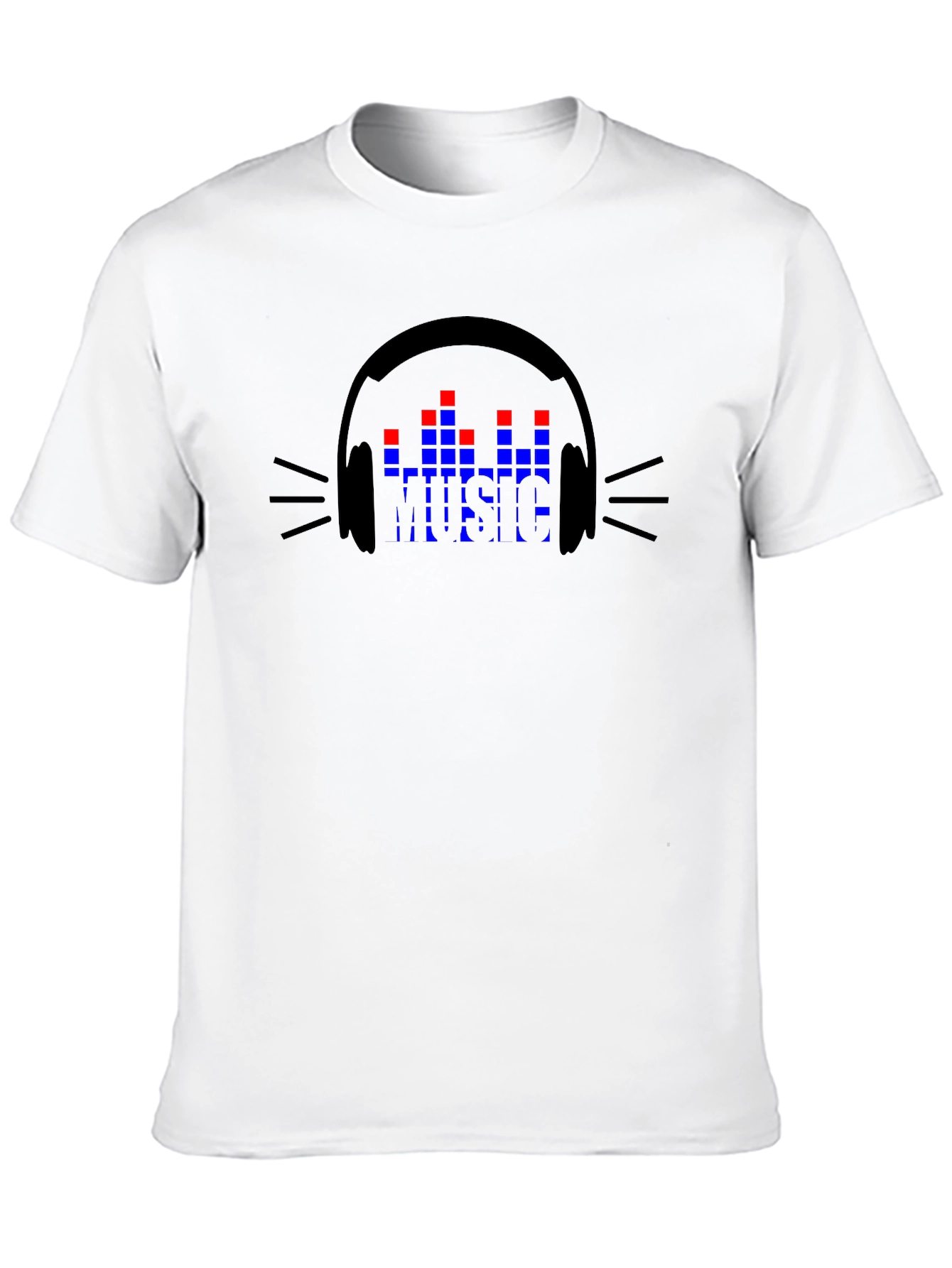 Music Lover Graphic T-Shirt - Black